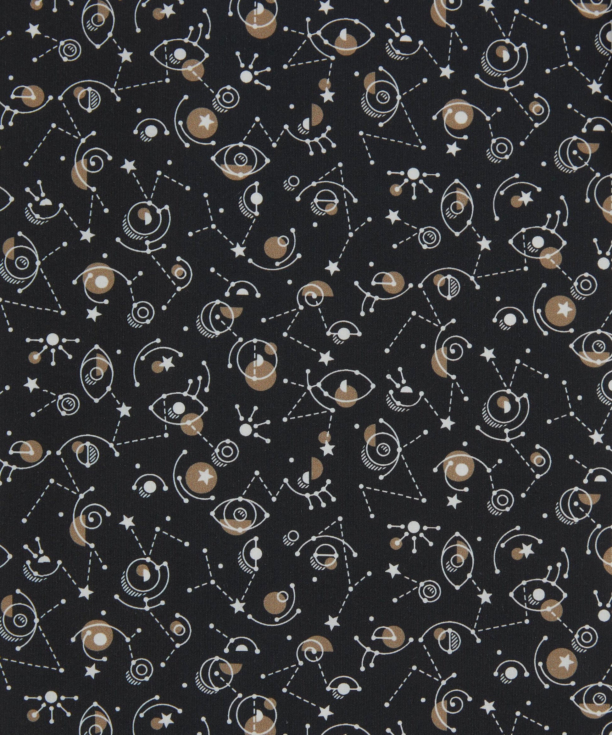 Cyclopes Cotton Poplin Fabric - Black - Liberty