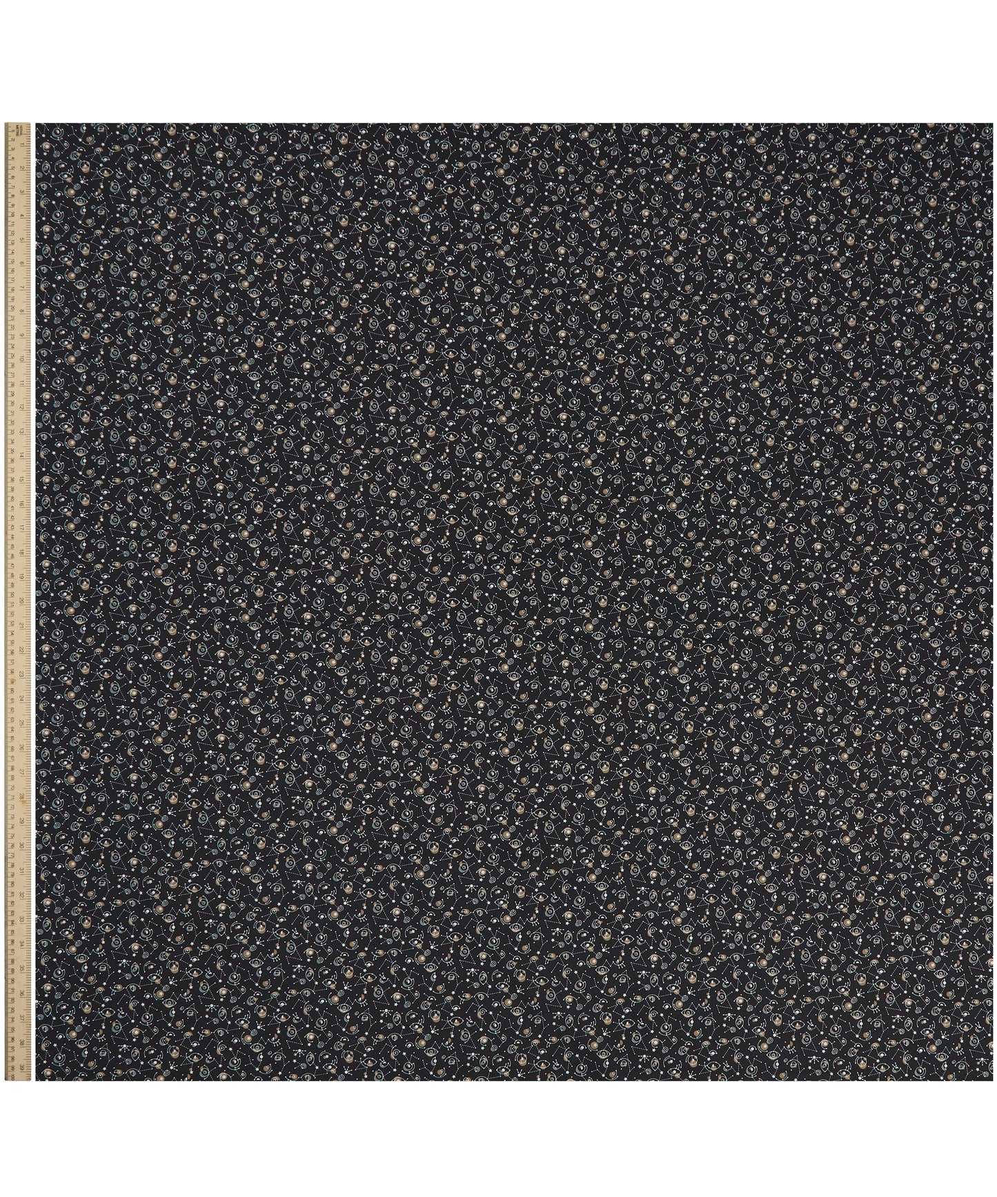 Cyclopes Cotton Poplin Fabric - Black - Liberty