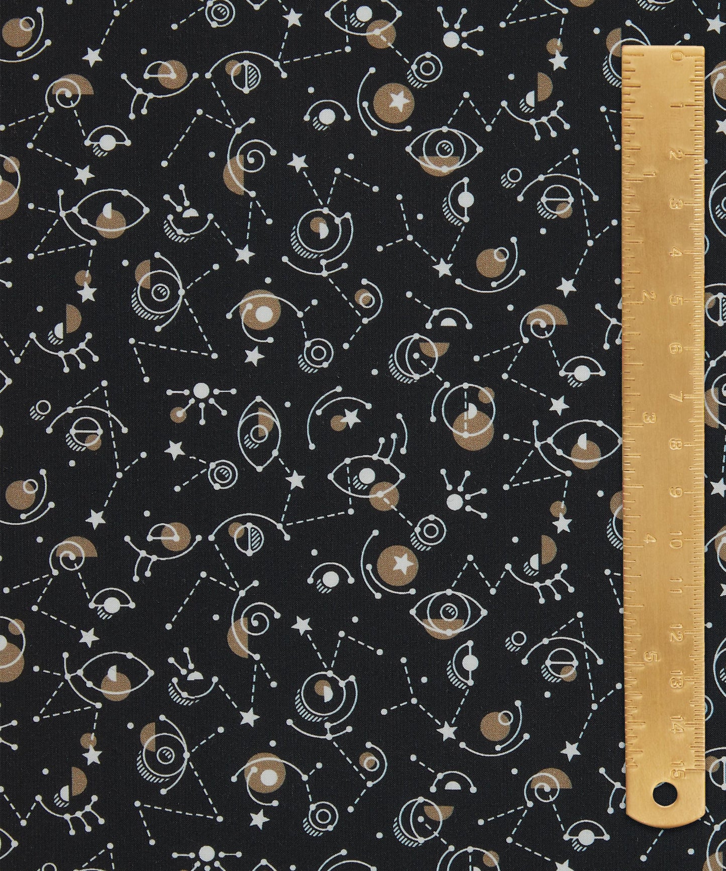 Cyclopes Cotton Poplin Fabric - Black - Liberty