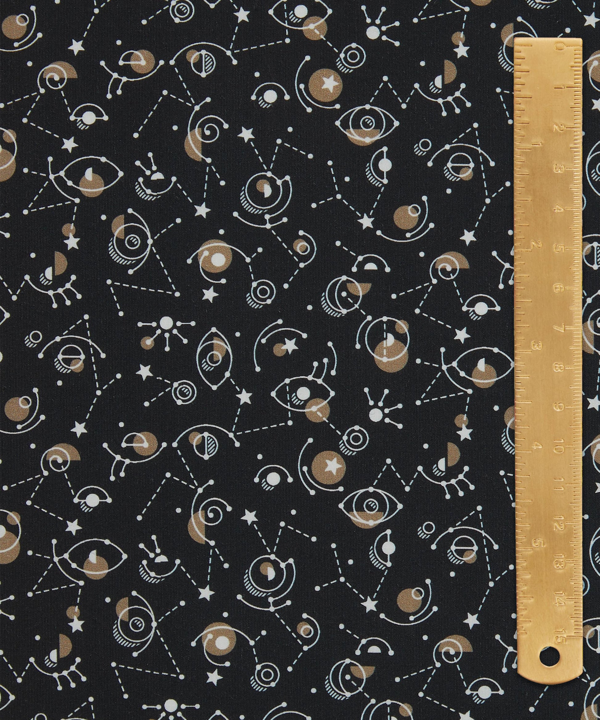 Cyclopes Cotton Poplin Fabric - Black - Liberty