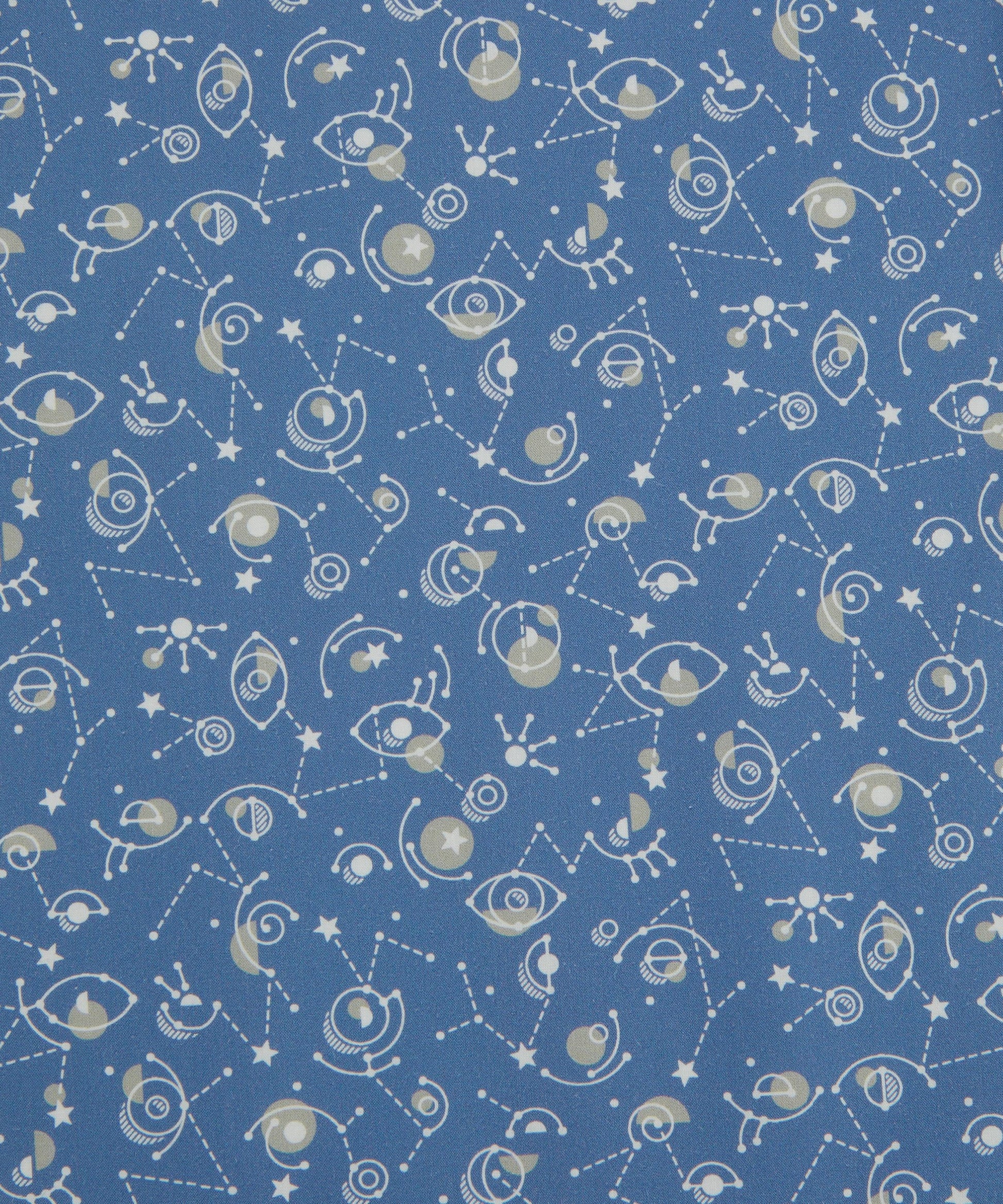 Cyclopes Cotton Poplin Fabric - Blue - Liberty
