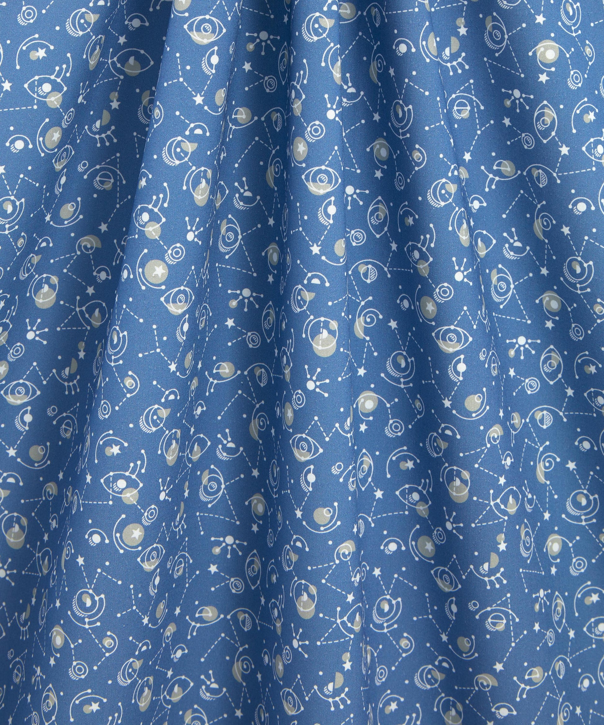 Cyclopes Cotton Poplin Fabric - Blue - Liberty