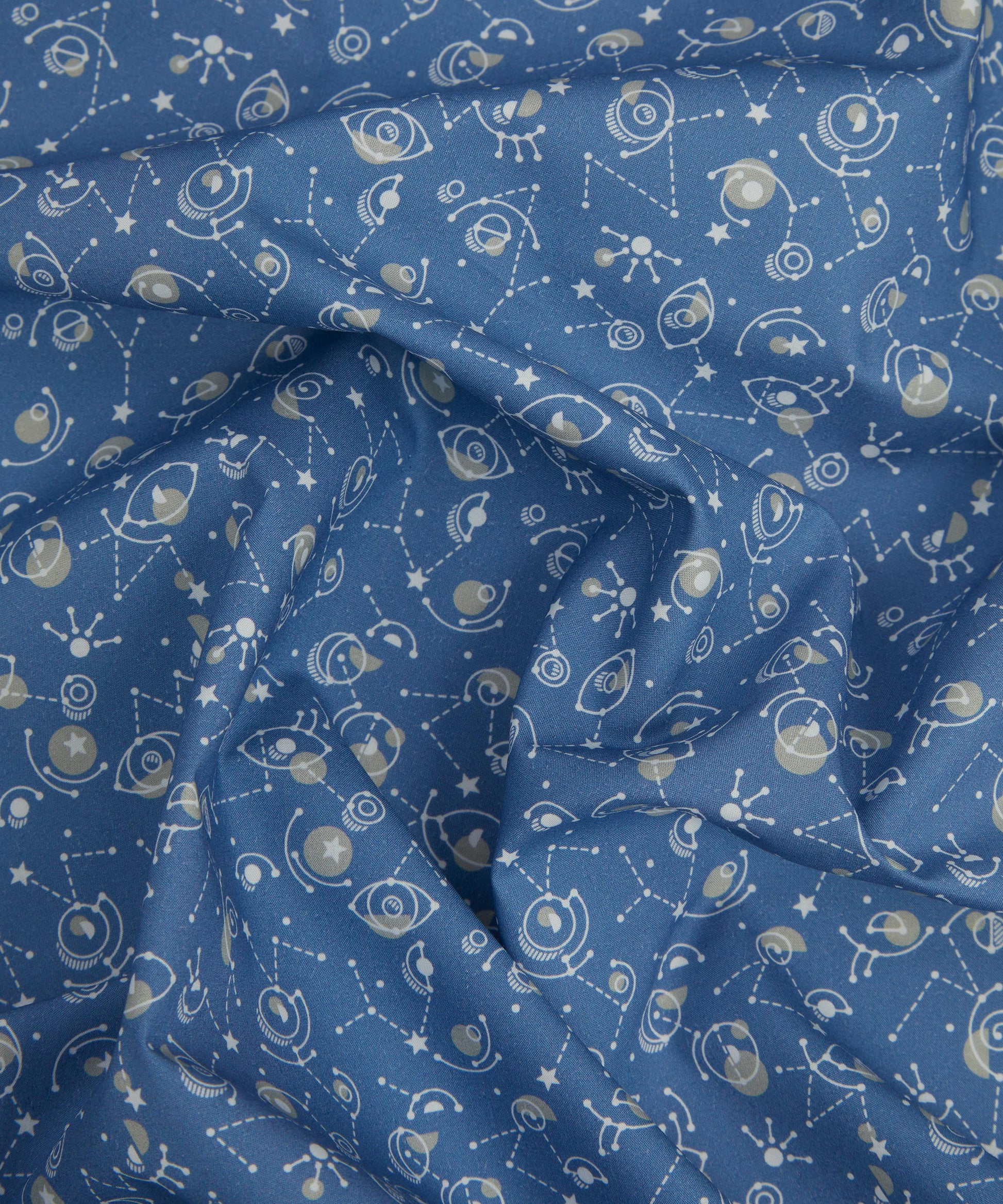Cyclopes Cotton Poplin Fabric - Blue - Liberty