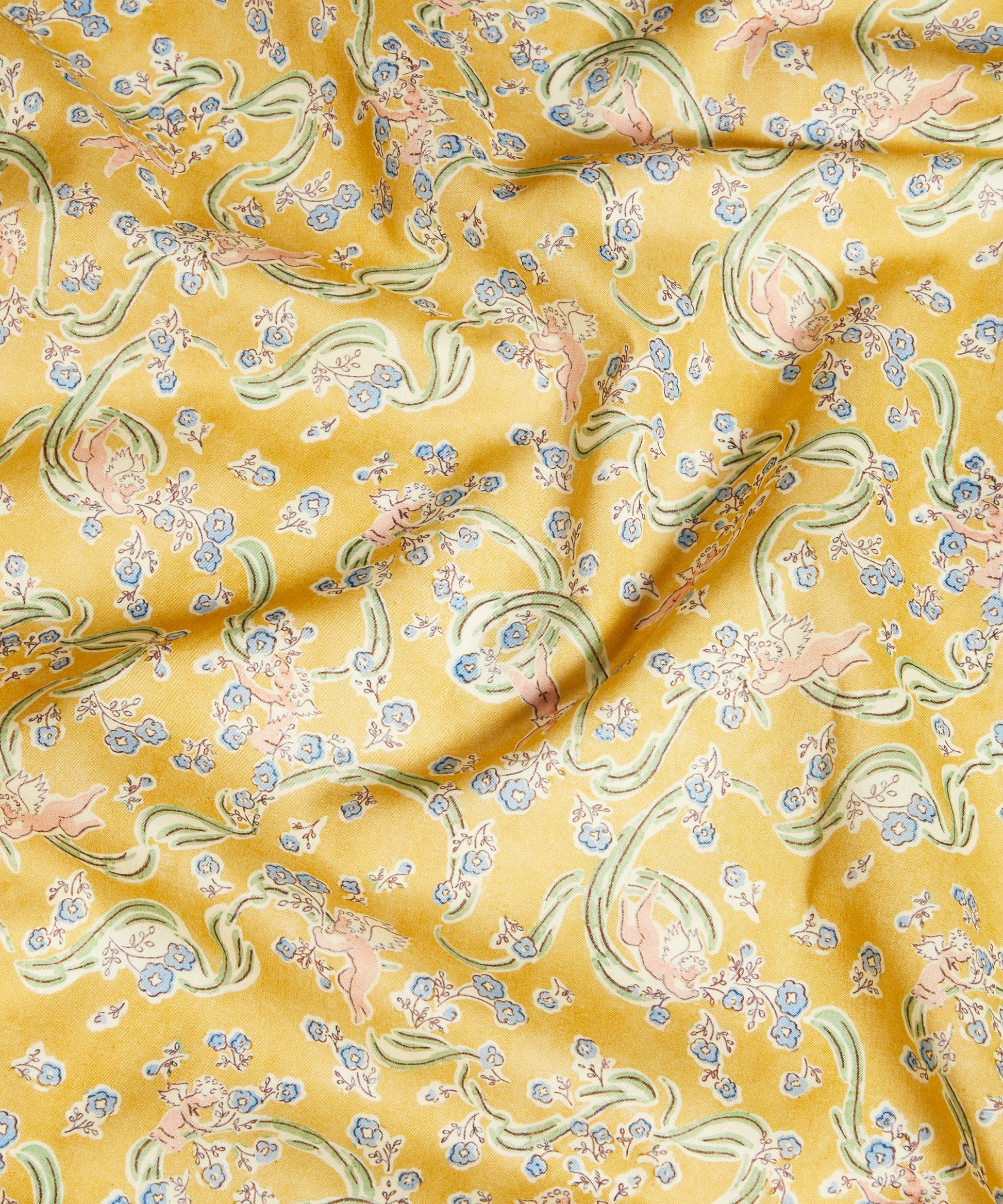 Love Grandma Lyn Tana Lawn™ Cotton Fabric - Gold - Liberty