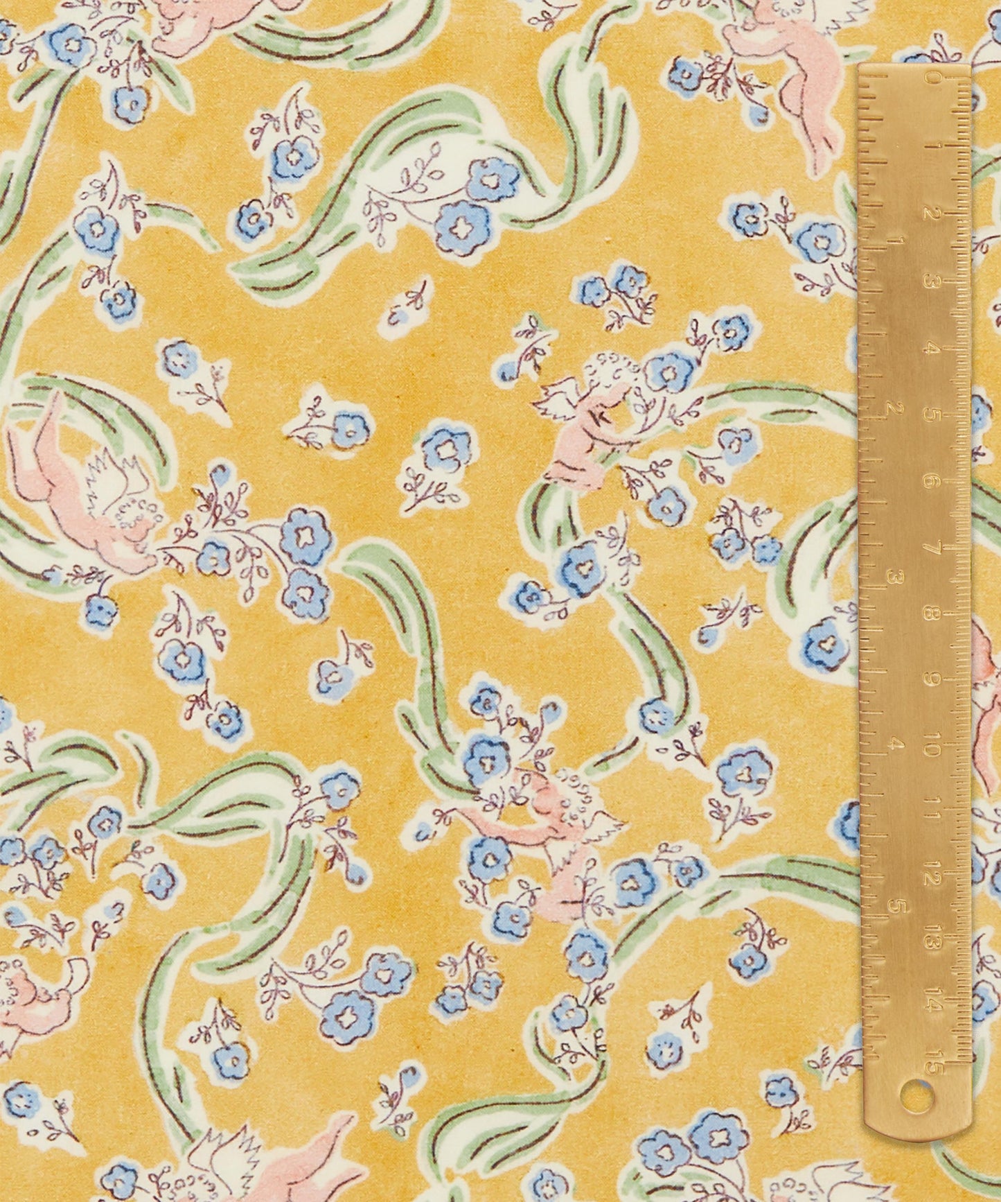 Love Grandma Lyn Tana Lawn™ Cotton Fabric - Gold - Liberty