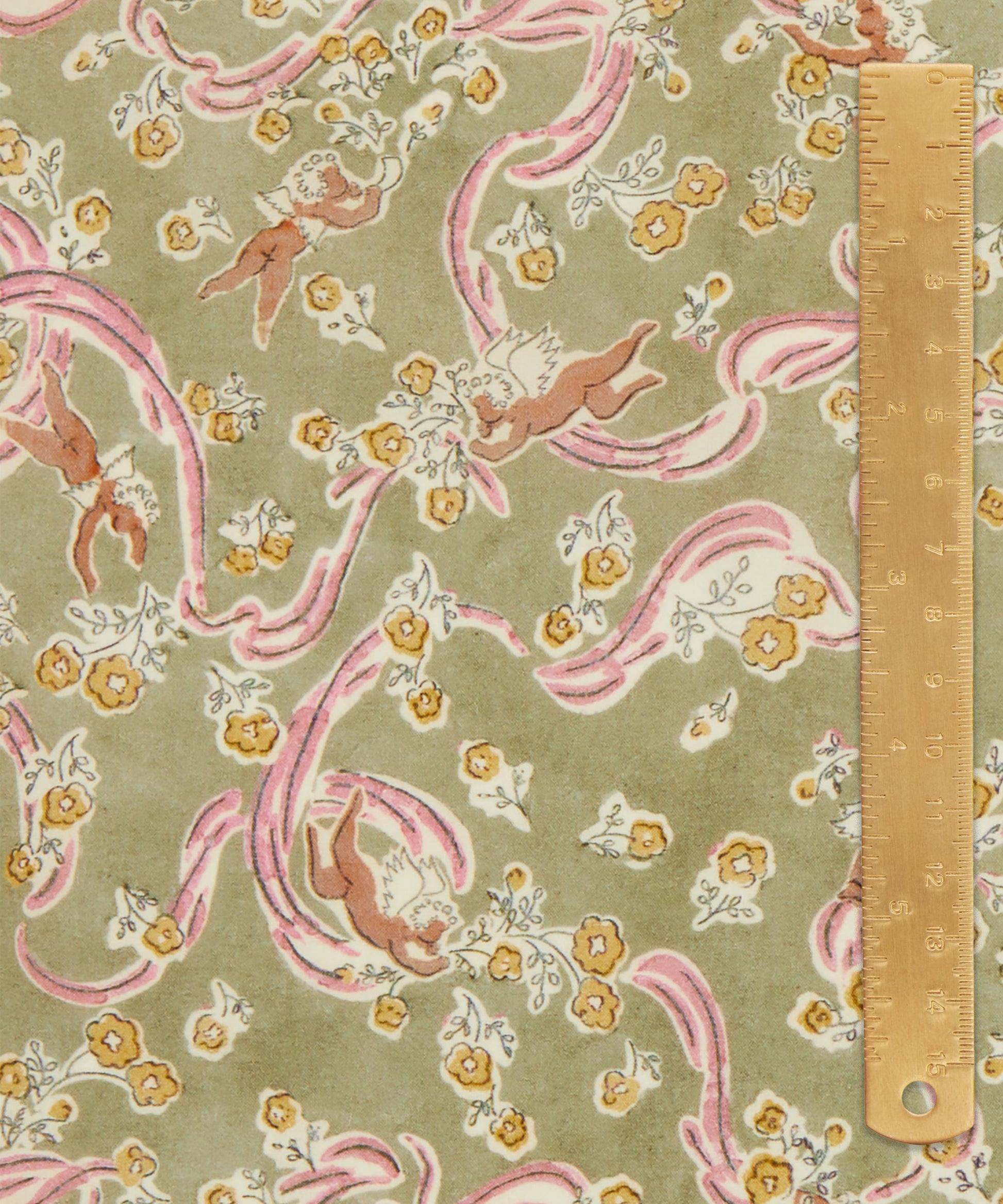 Love Grandma Lyn Tana Lawn™ Cotton Fabric - Green - Liberty