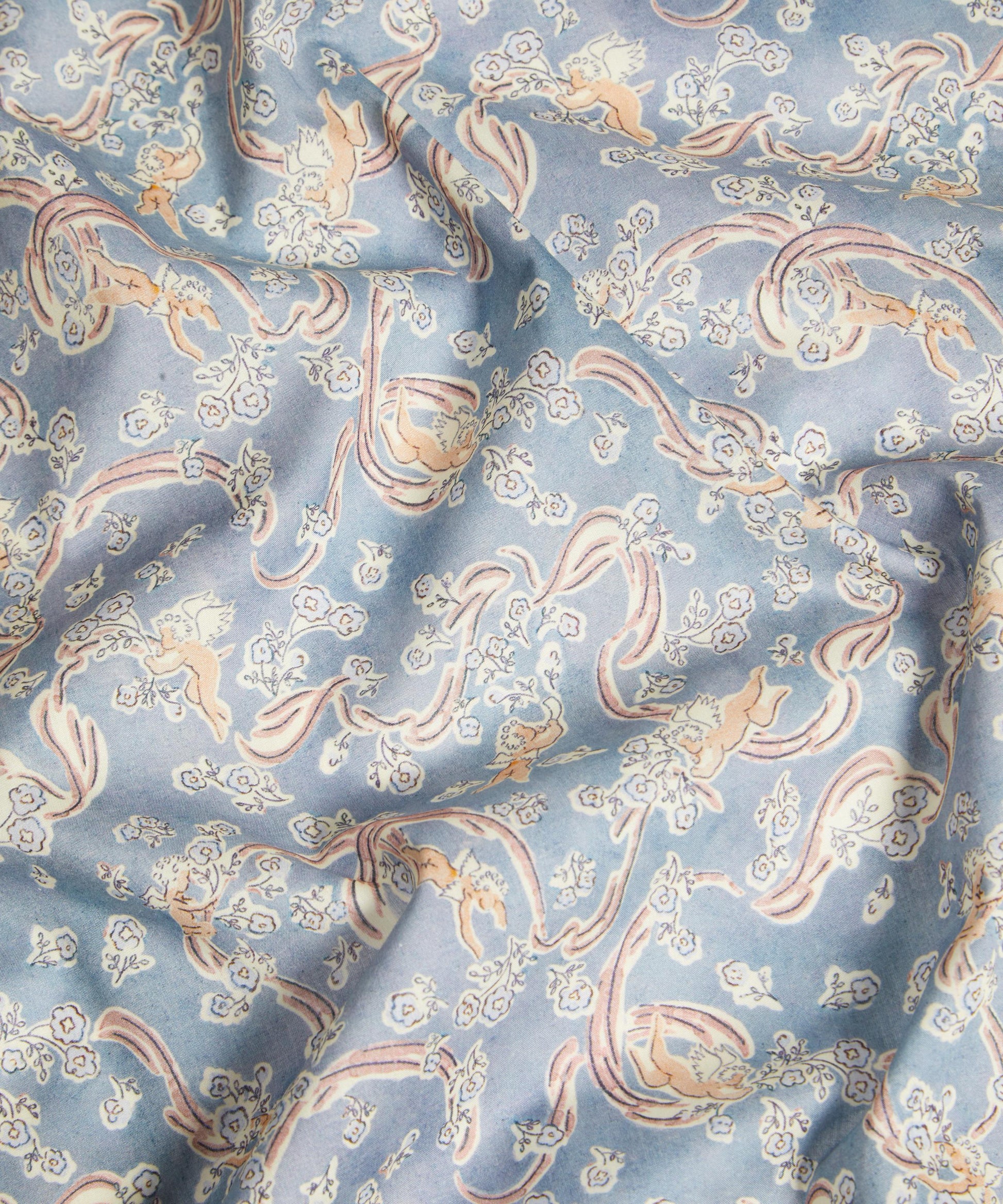 Love Grandma Lyn Tana Lawn™ Cotton Fabric - Blue - Liberty