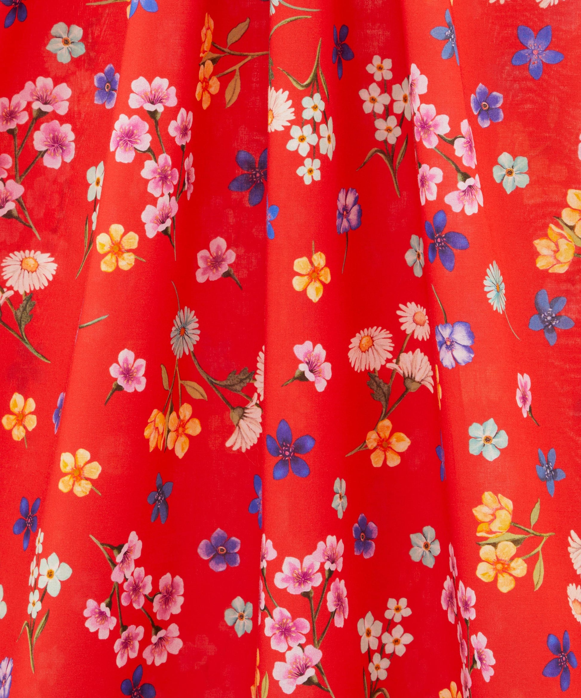 Flora Primavera Tana Lawn™ Cotton Fabric - Orange - Liberty
