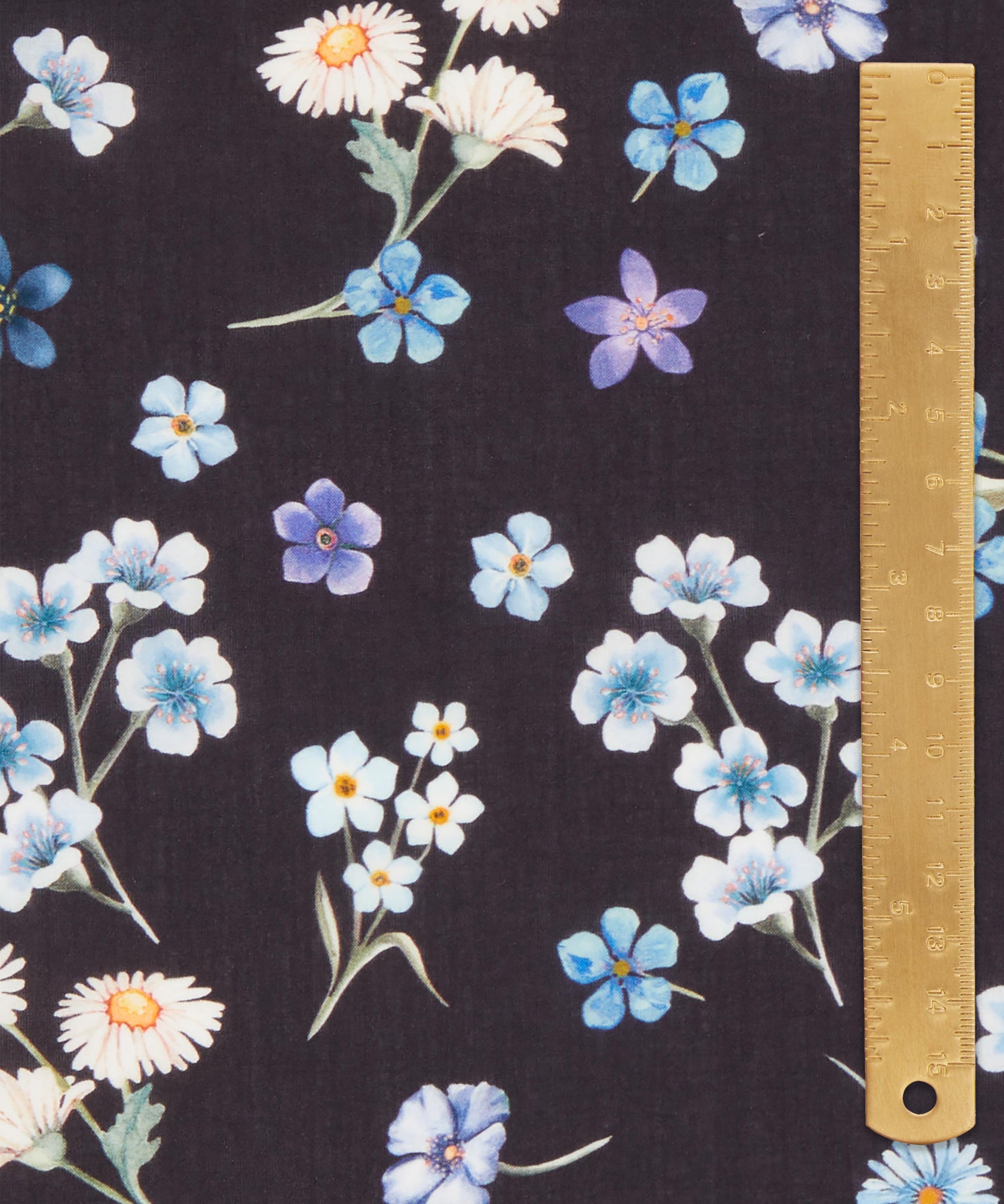 Flora Primavera Tana Lawn™ Cotton Fabric - Blue - Liberty