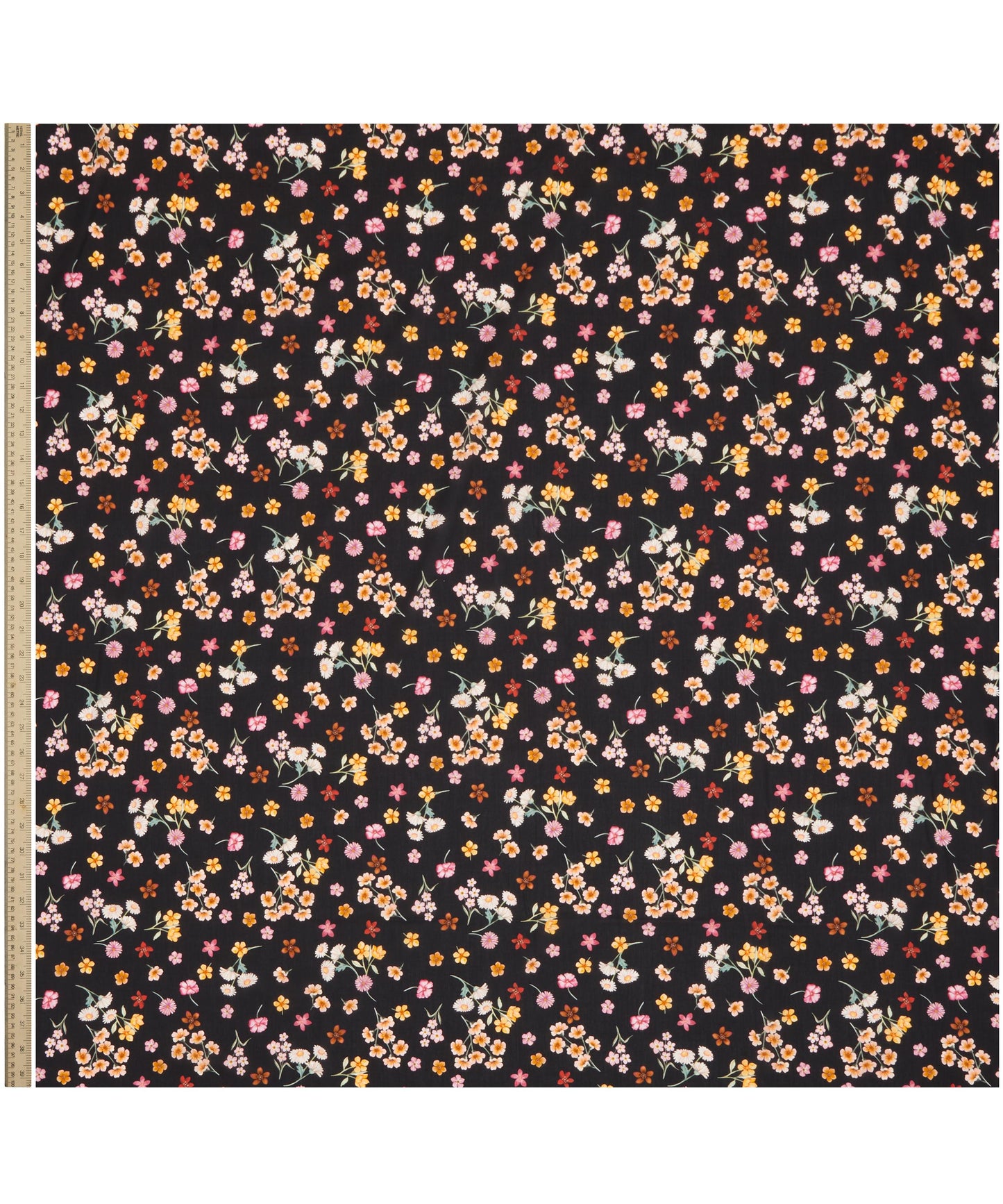 Flora Primavera Tana Lawn™ Cotton Fabric - Black - Liberty