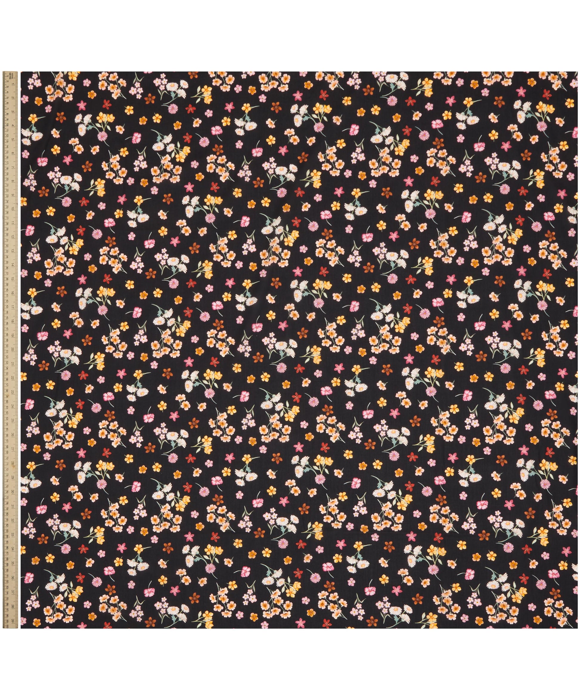 Flora Primavera Tana Lawn™ Cotton Fabric - Black - Liberty