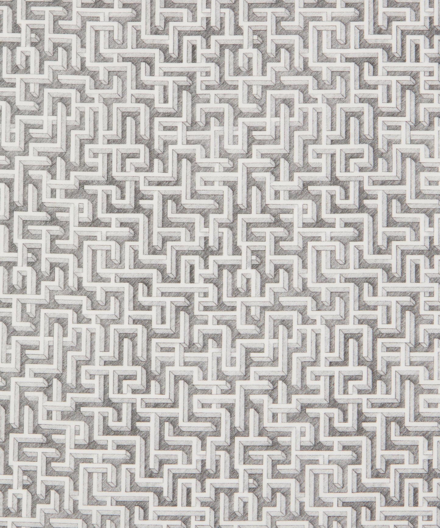 Mino’s Maze Tana Lawn™ Cotton Fabric - Gray - Liberty