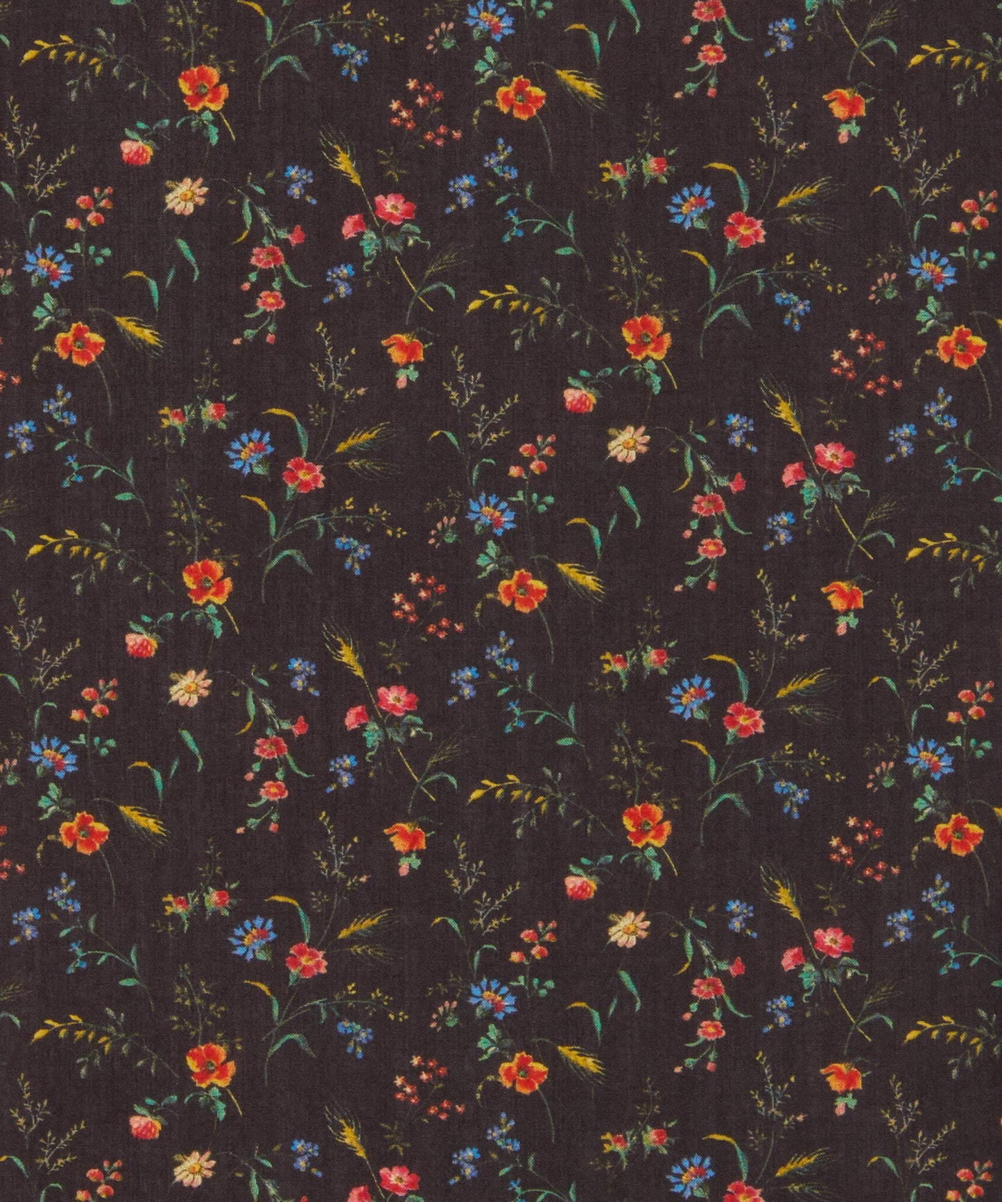 Emma Victoria Tana Lawn™ Cotton Fabric - Black - Liberty