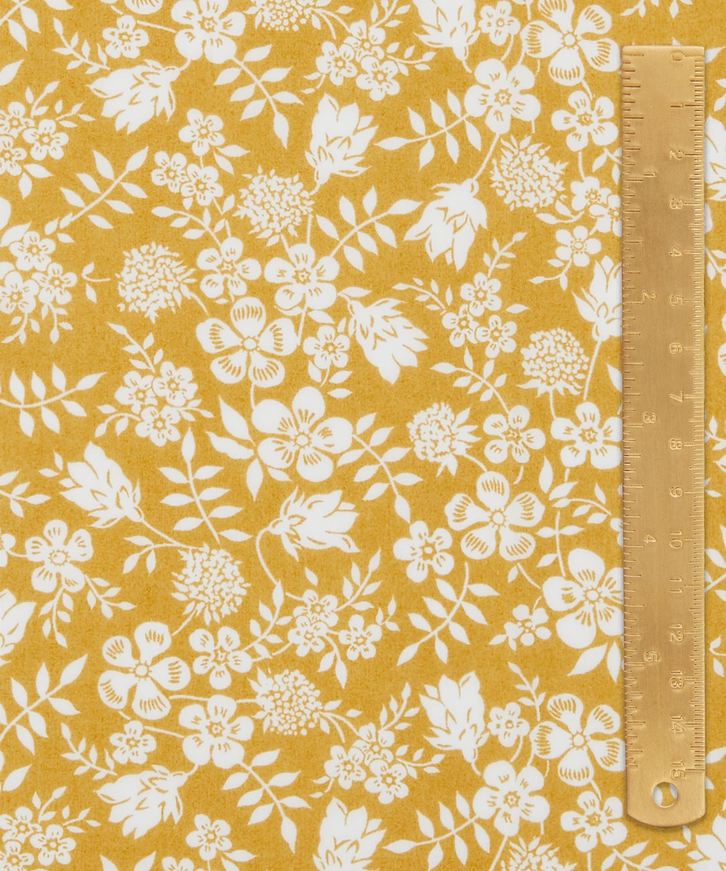 Edenham Shadow Tana Lawn™ Cotton Fabric - Yellow - Liberty