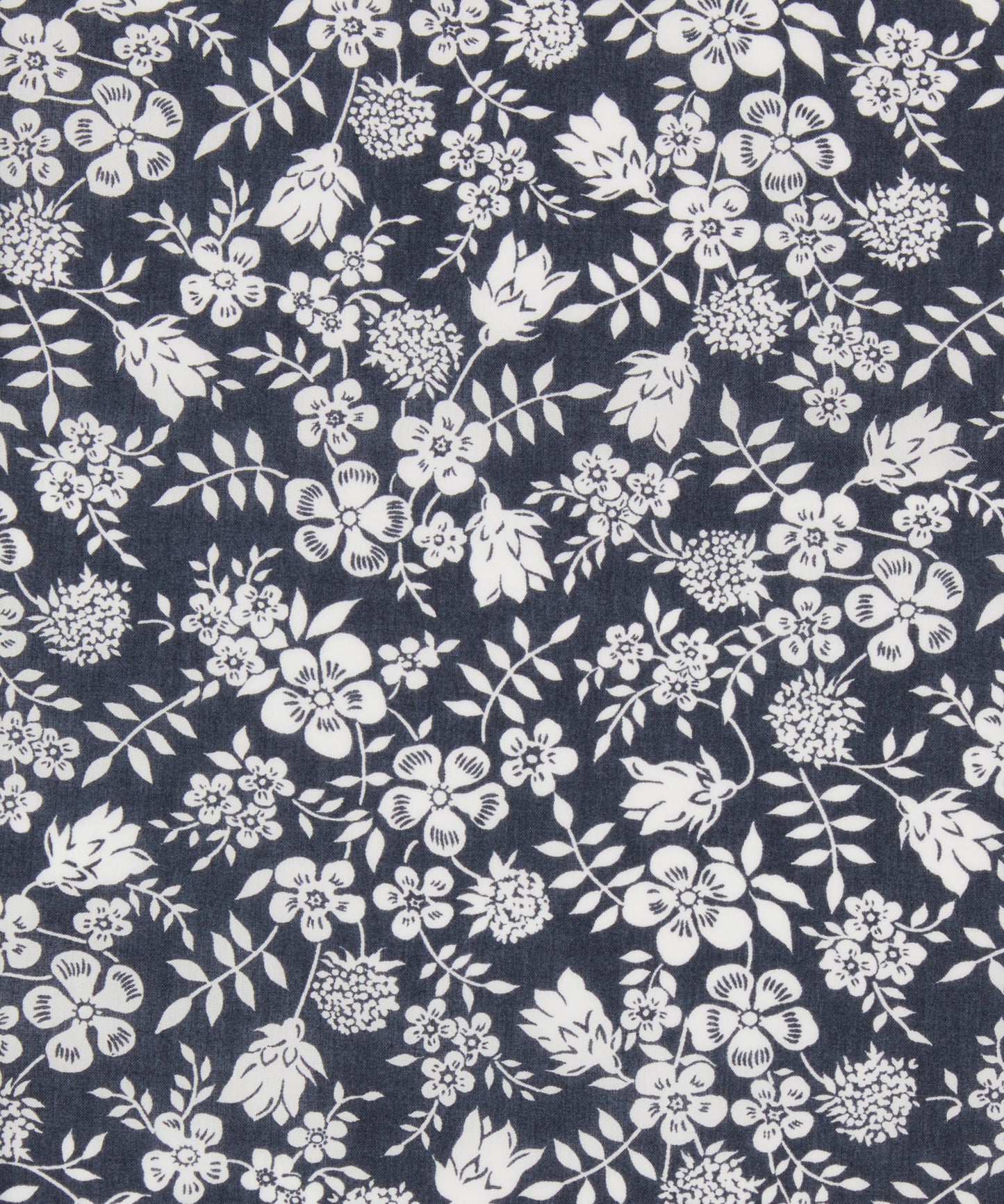 Edenham Shadow Tana Lawn™ Cotton Fabric - Black - Liberty