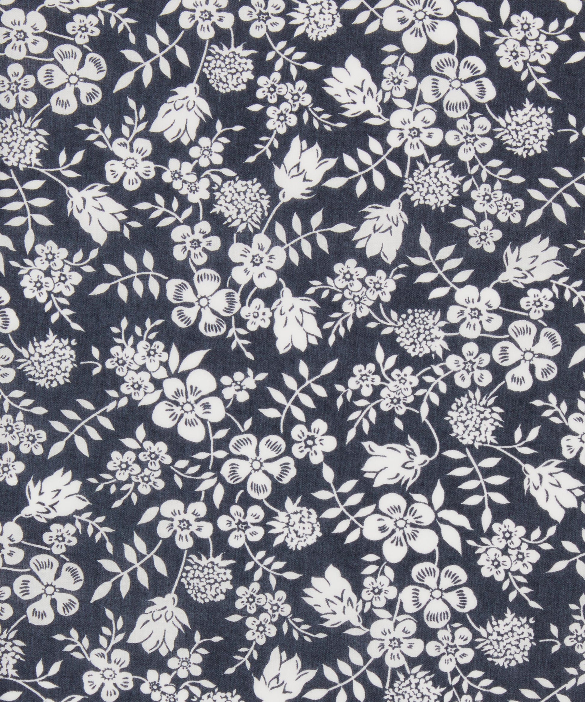 Edenham Shadow Tana Lawn™ Cotton Fabric - Black - Liberty
