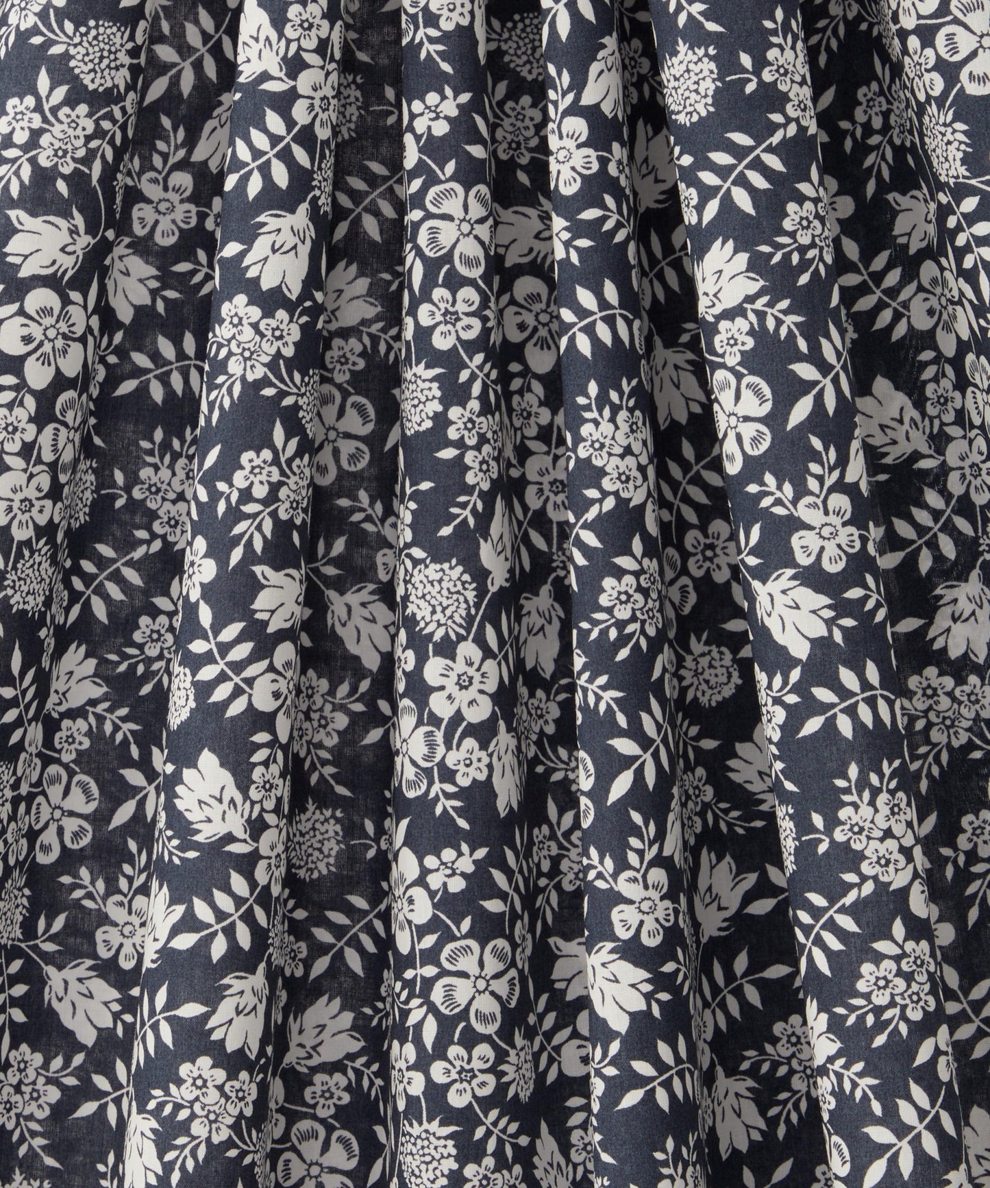 Edenham Shadow Tana Lawn™ Cotton Fabric - Black - Liberty