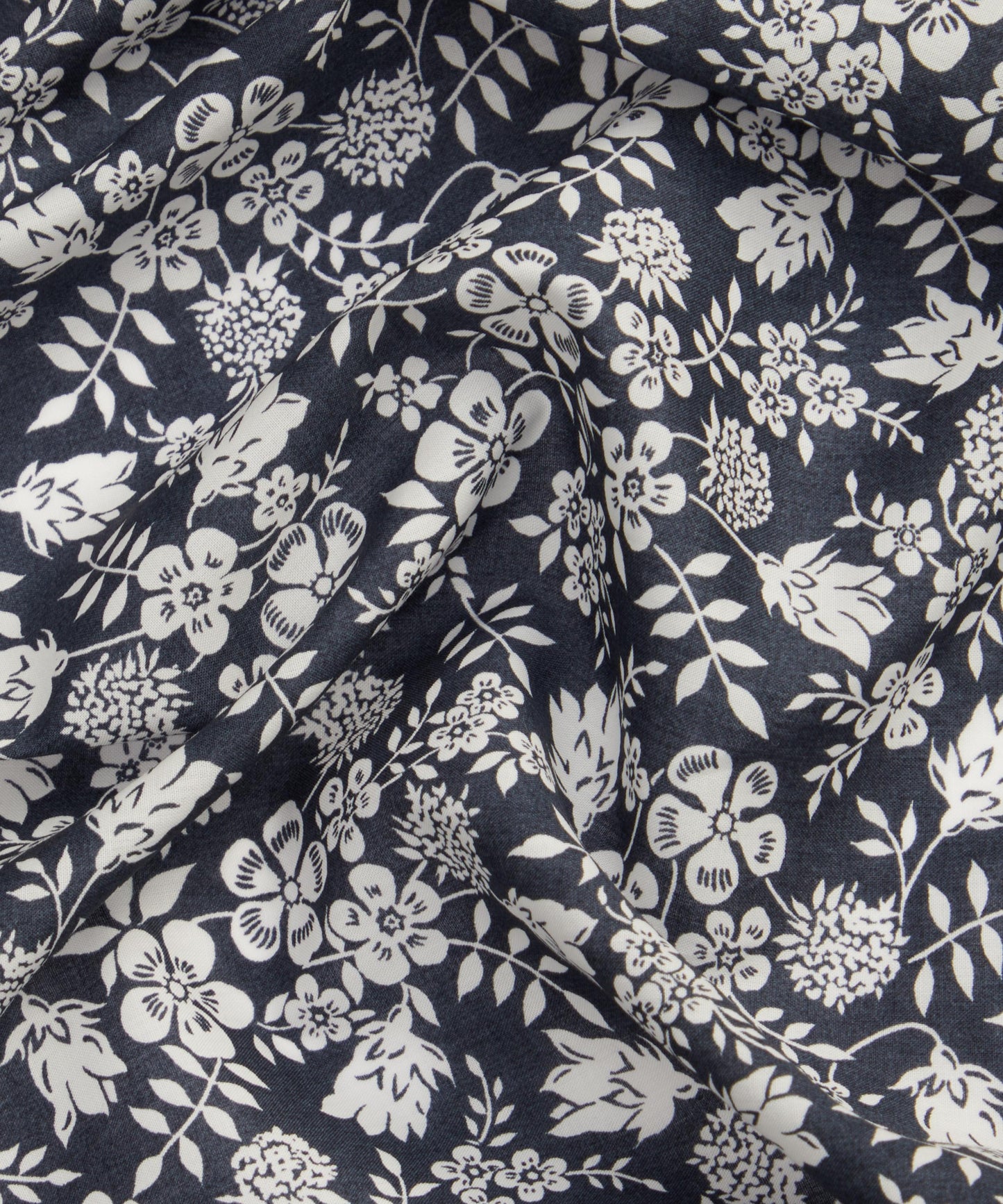 Edenham Shadow Tana Lawn™ Cotton Fabric - Black - Liberty