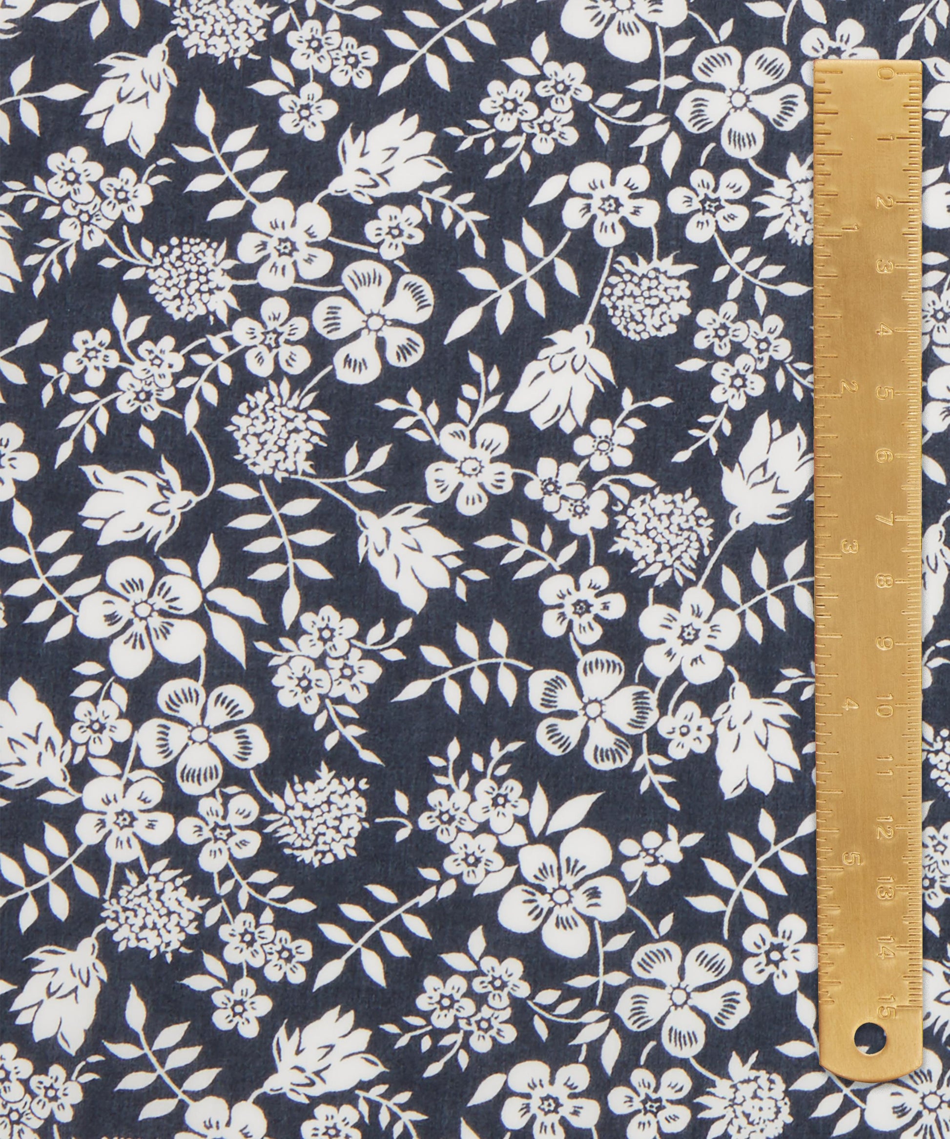 Edenham Shadow Tana Lawn™ Cotton Fabric - Black - Liberty