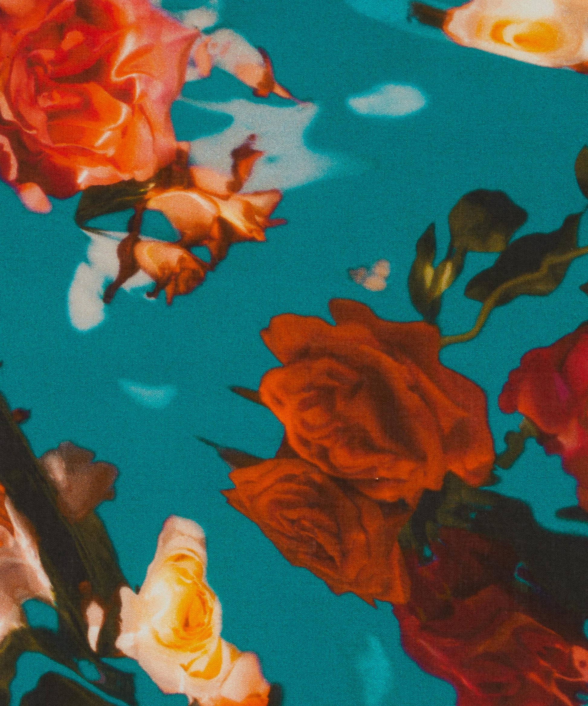 Aphrodite’s Rose Tana Lawn™ Cotton Fabric - Teal - Liberty