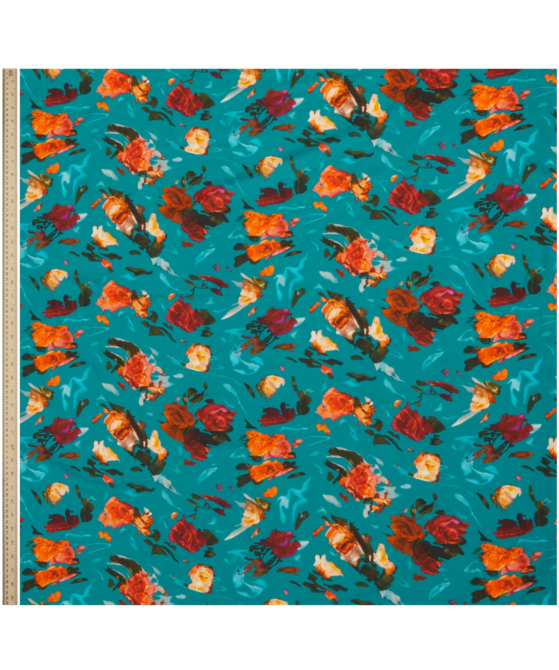 Aphrodite’s Rose Tana Lawn™ Cotton Fabric - Teal - Liberty