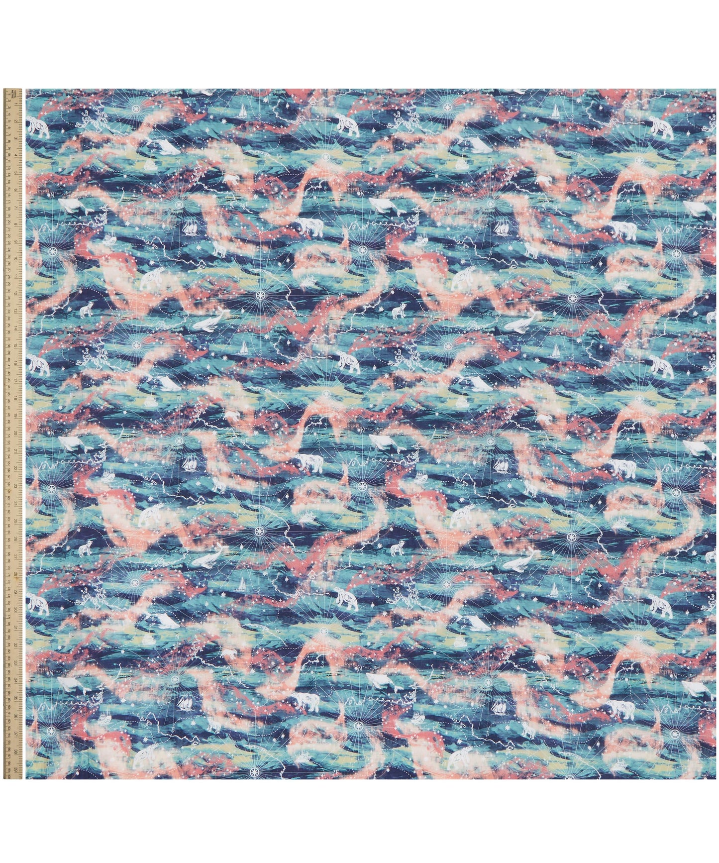 Aurora Sky Organic Tana Lawn™ Cotton Fabric - Teal - Liberty