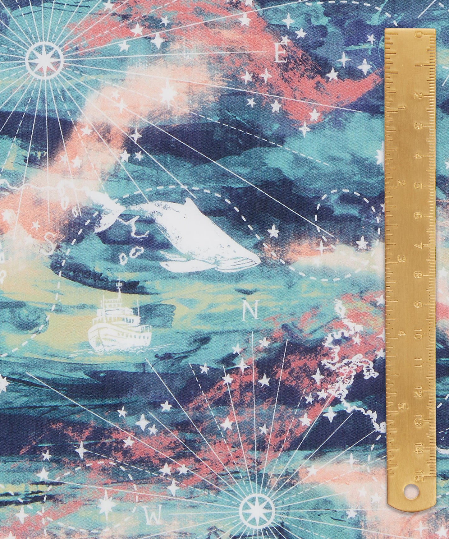 Aurora Sky Organic Tana Lawn™ Cotton Fabric - Teal - Liberty