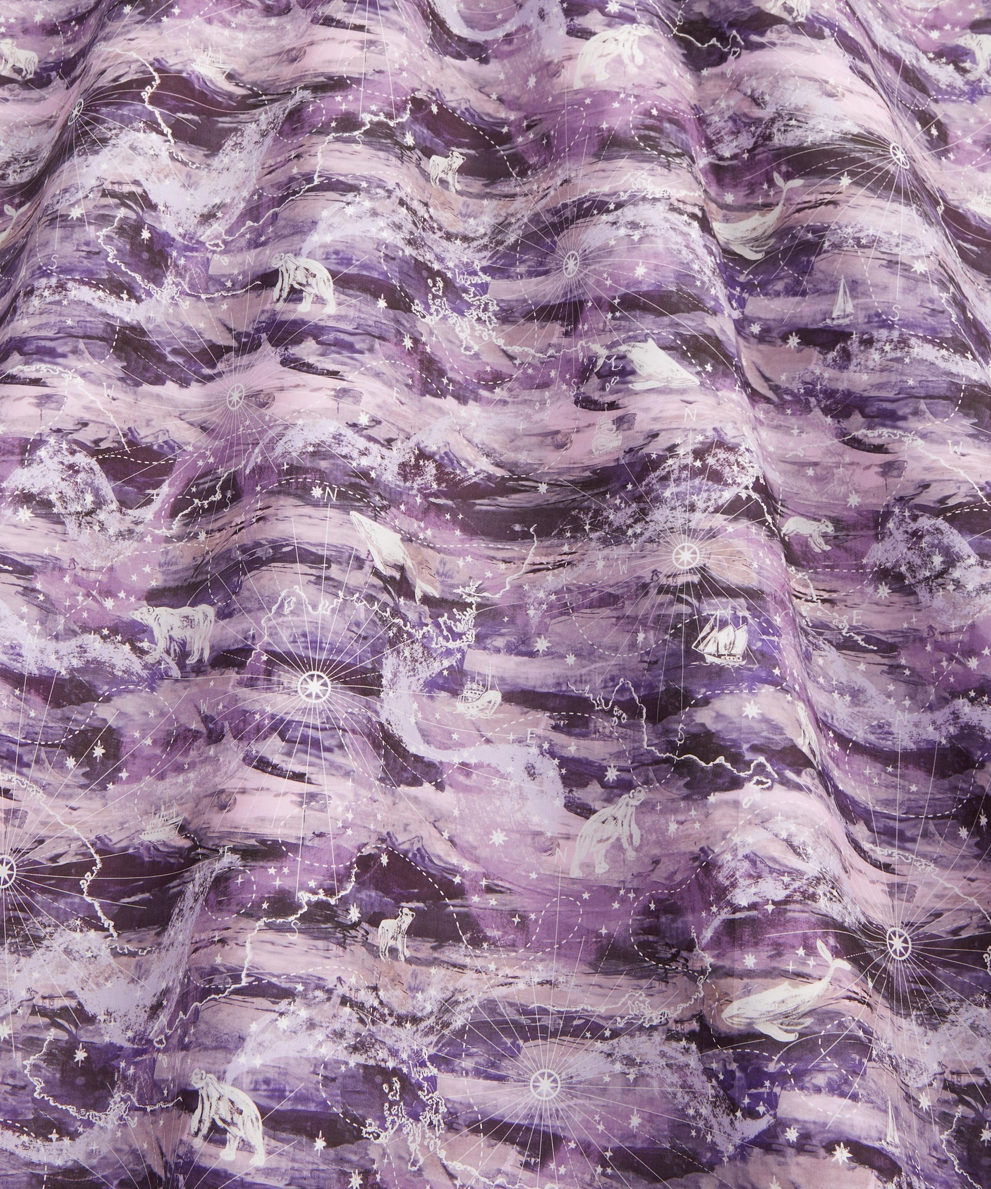 Aurora Sky Organic Tana Lawn™ Cotton Fabric - Purple - Liberty