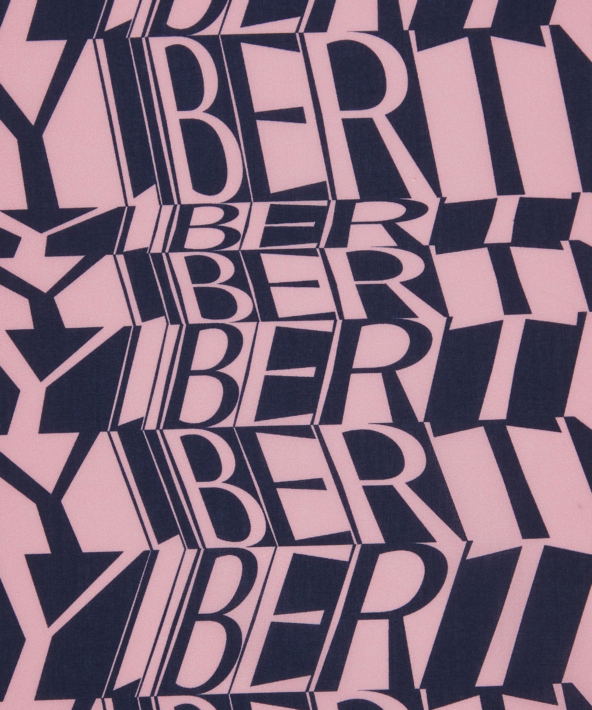 Liberty Script Organic Tana Lawn™ Cotton Fabric - Pink - Liberty