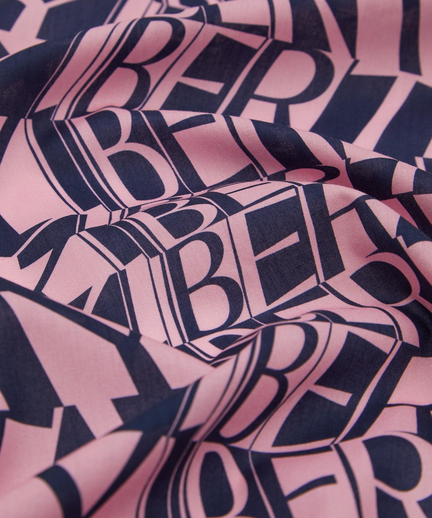 Liberty Script Organic Tana Lawn™ Cotton Fabric - Pink - Liberty