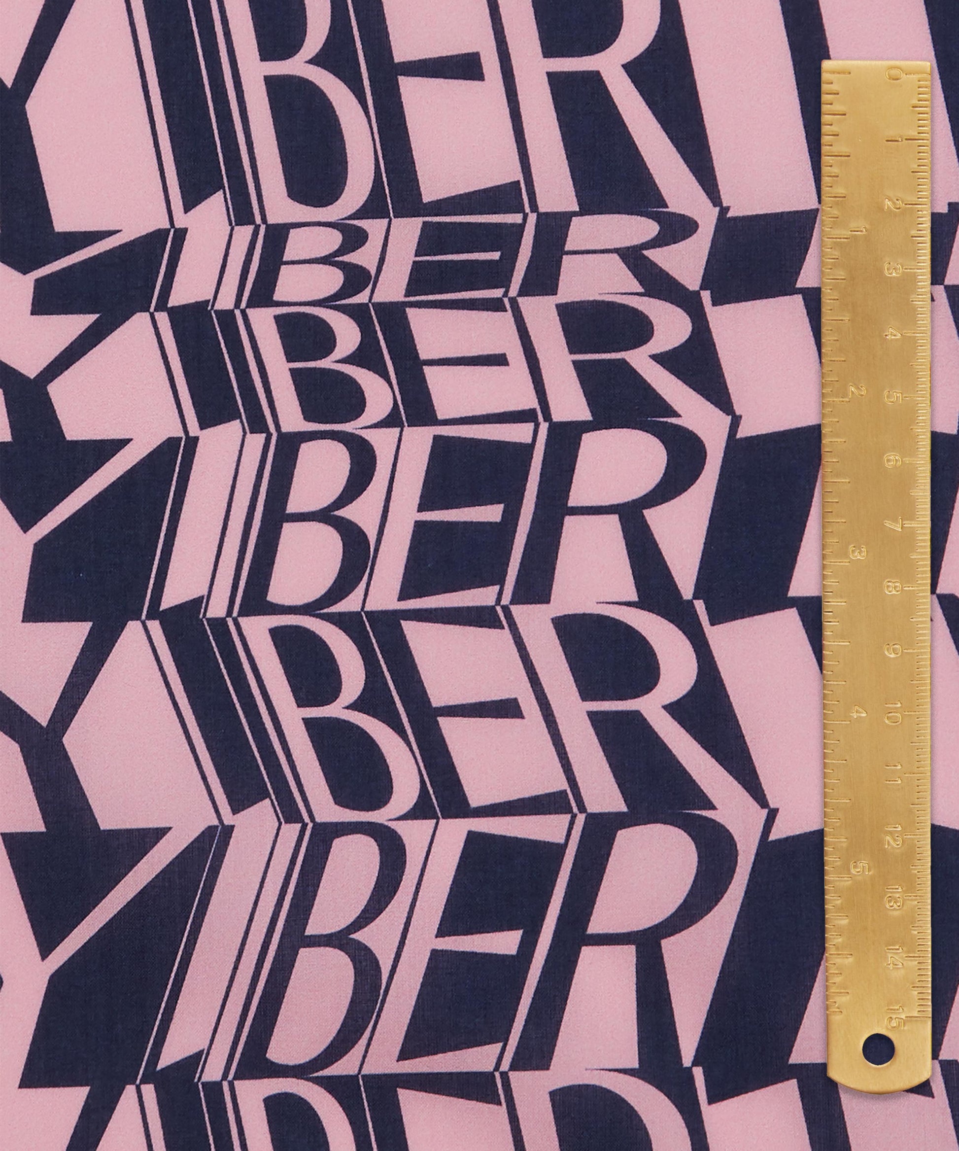 Liberty Script Organic Tana Lawn™ Cotton Fabric - Pink - Liberty