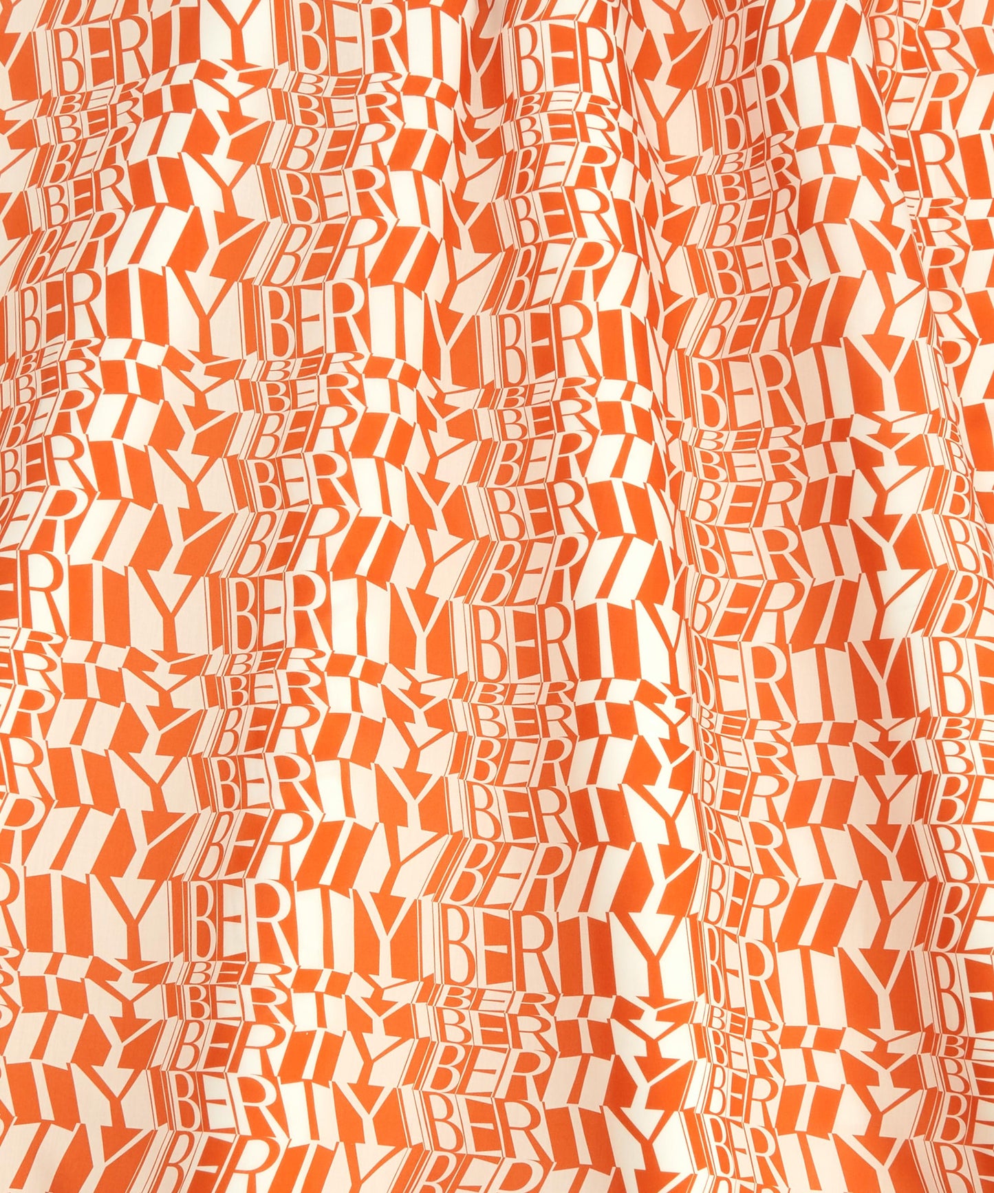 Liberty Script Organic Tana Lawn™ Cotton Fabric - Orange - Liberty