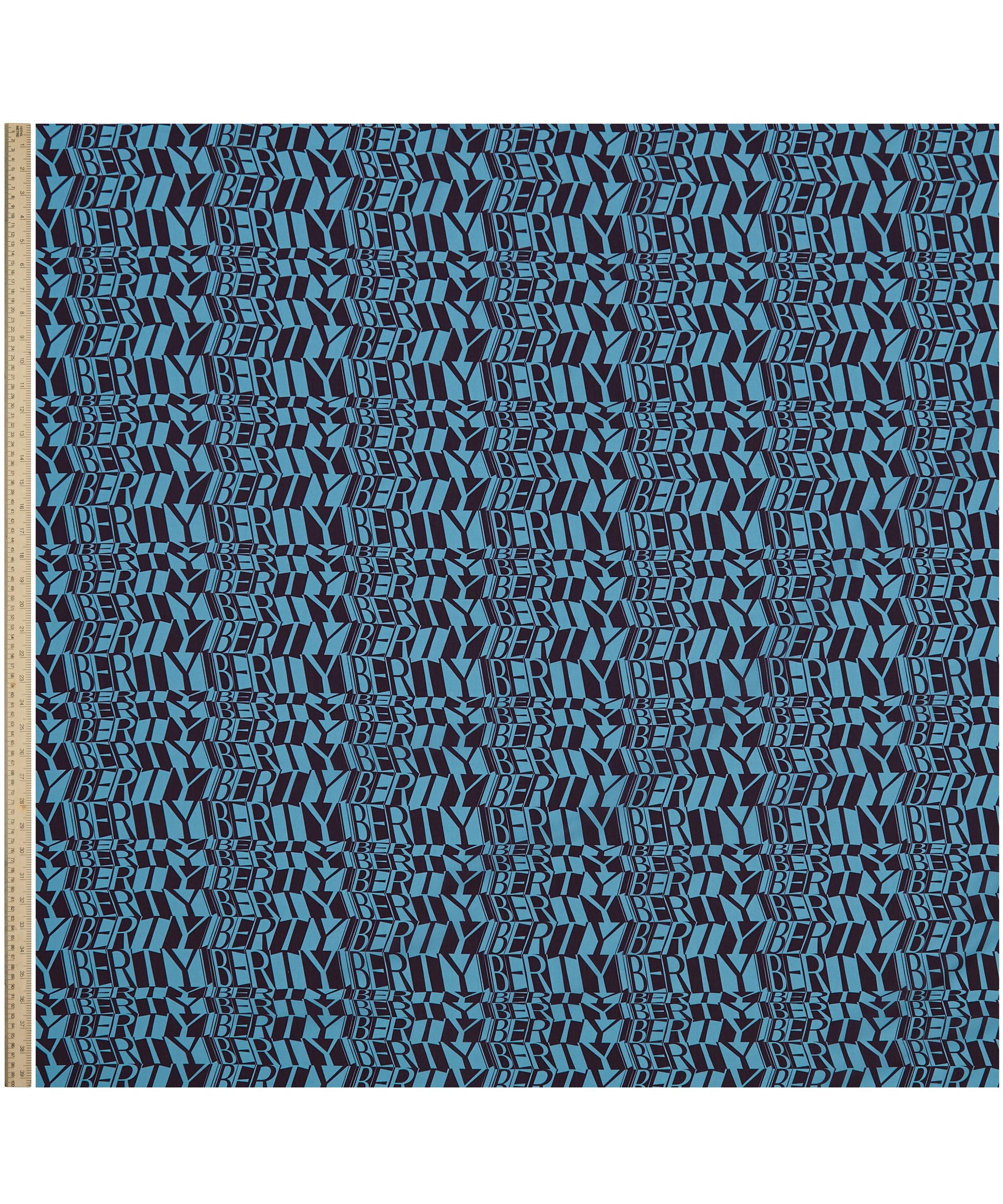 Liberty Script Organic Tana Lawn™ Cotton Fabric - Blue - Liberty