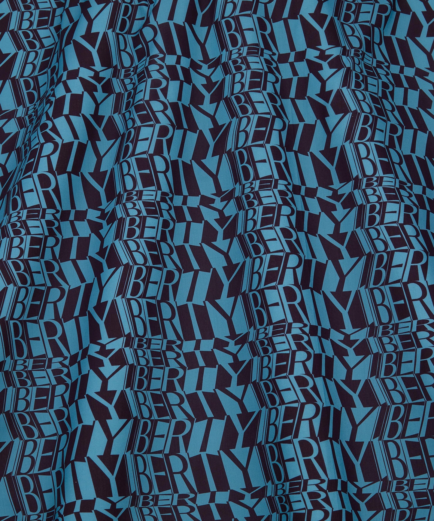 Liberty Script Organic Tana Lawn™ Cotton Fabric - Blue - Liberty