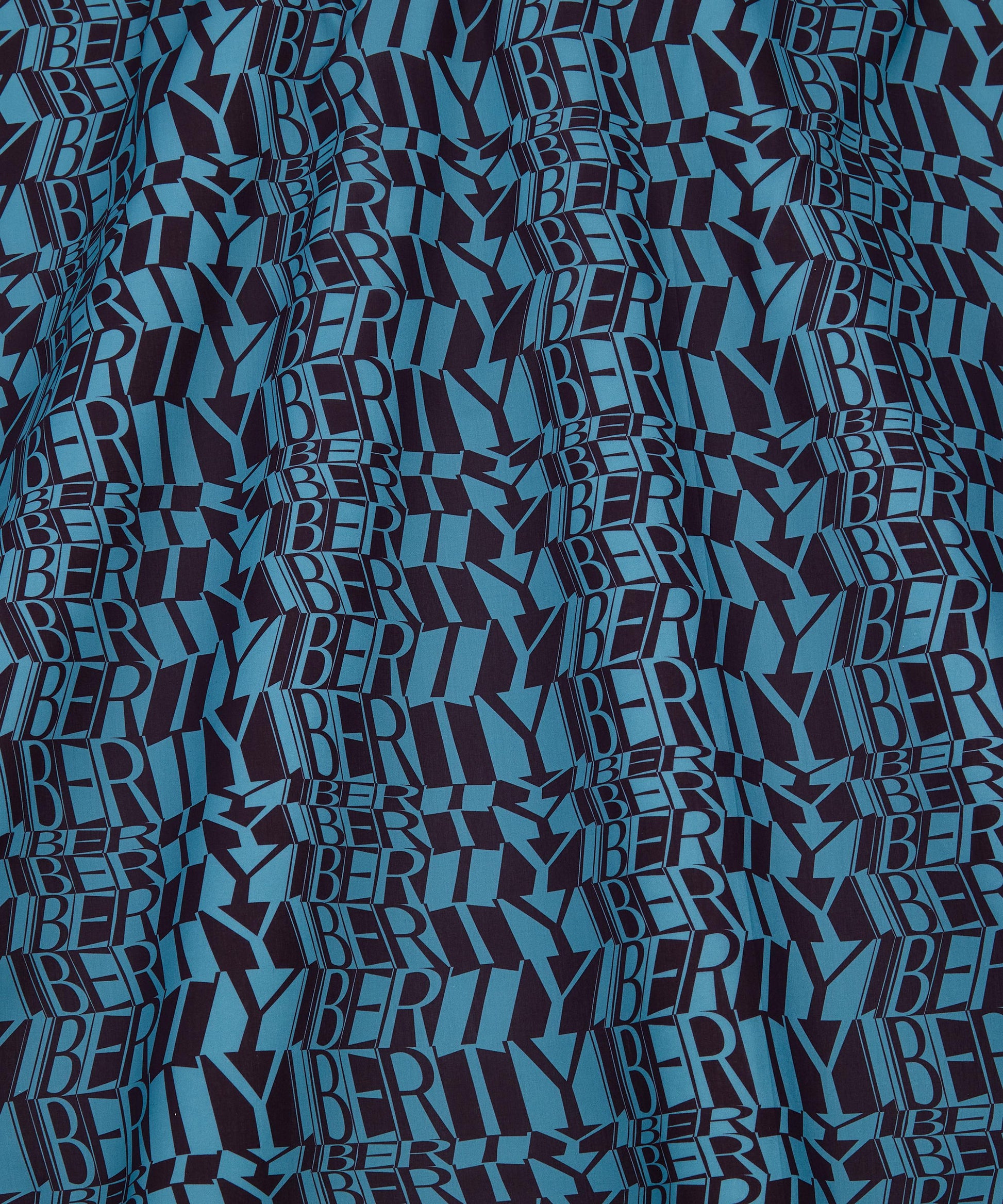 Liberty Script Organic Tana Lawn™ Cotton Fabric - Blue - Liberty