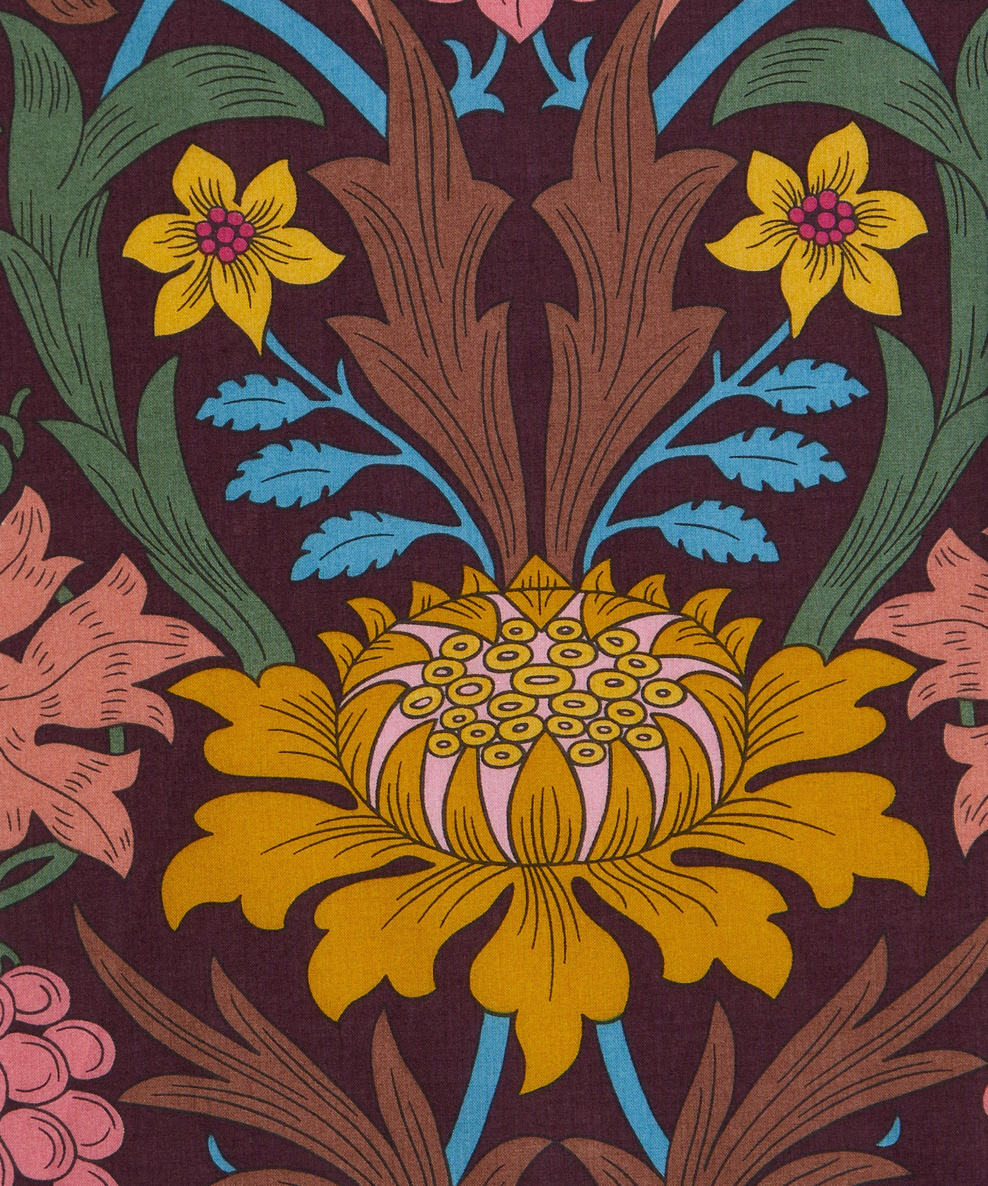 Standen Organic Tana Lawn™ Cotton Fabric - Brown - Liberty