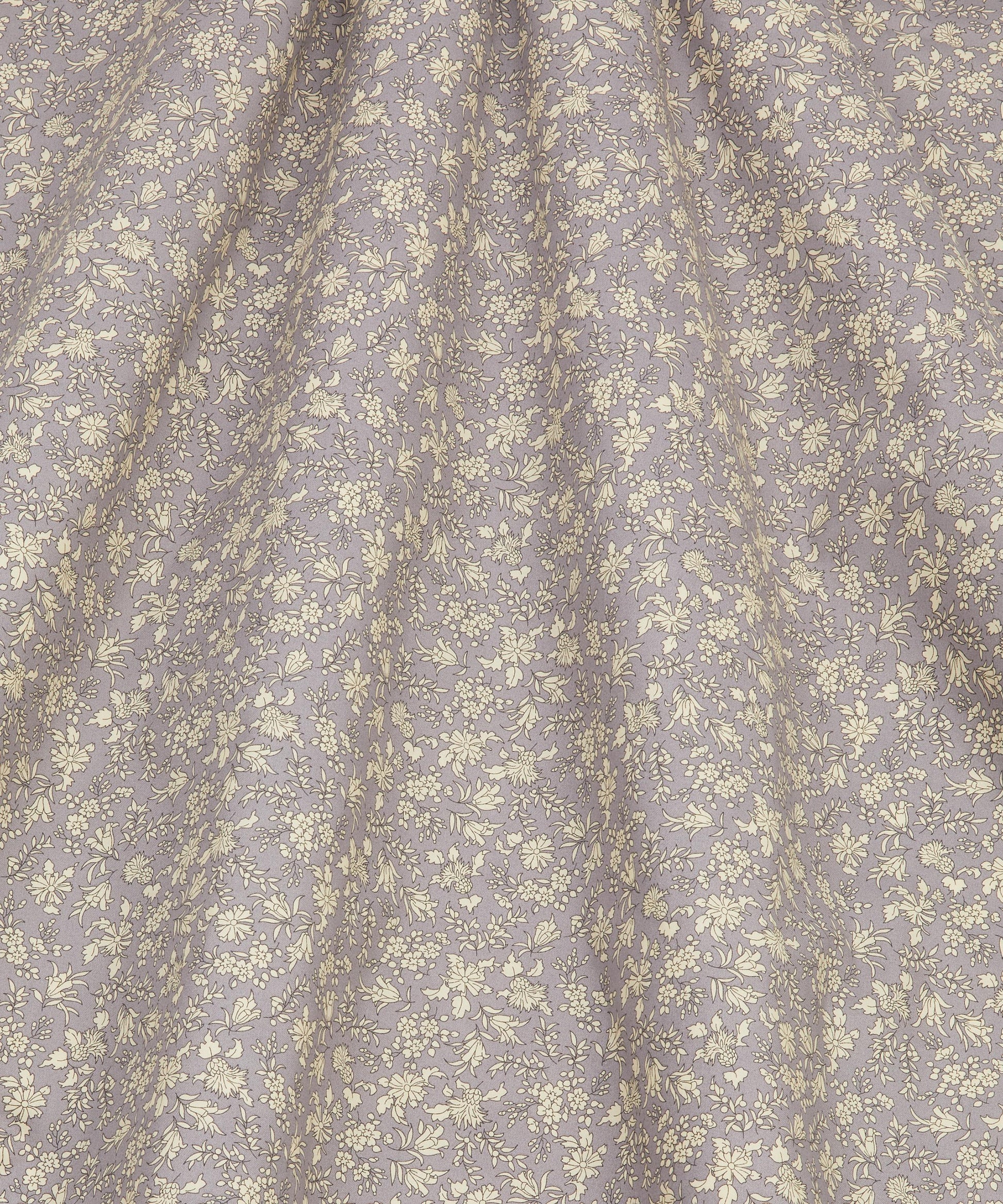 Rustling Leaves Lasenby Quilting Cotton Fabric - Gray - Liberty