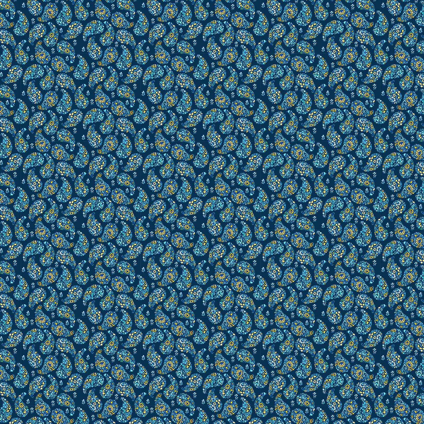 Rafiya Ocean Navy Lomond Pima Lawn Cotton - Dress Fabric