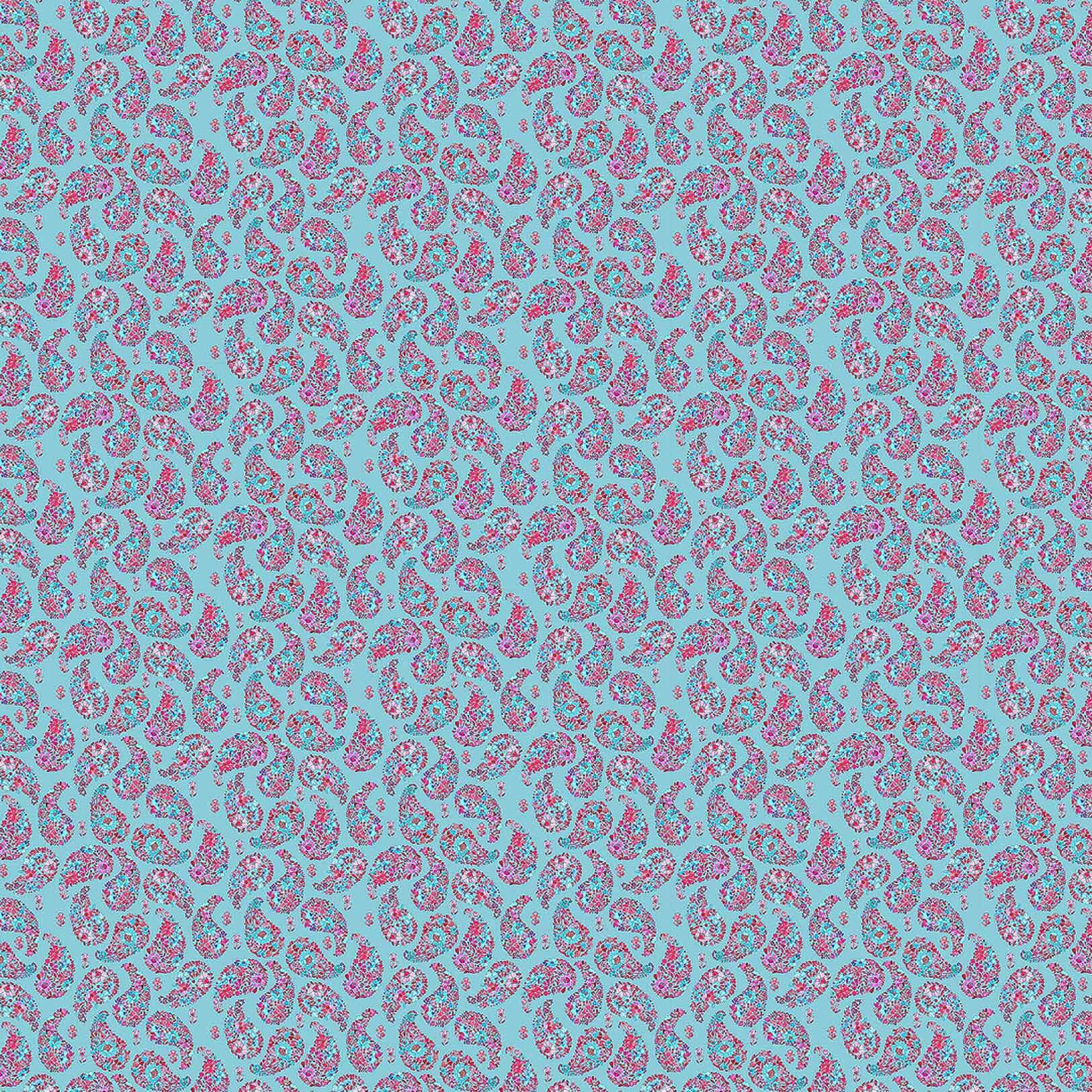 Rafiya Ruby Kingfisher Lomond Pima Lawn Cotton - Dress Fabric