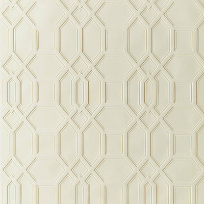 Trellis Wallpaper - Cream - Lincrusta