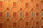 Trellis Wallpaper - Orange - Lincrusta