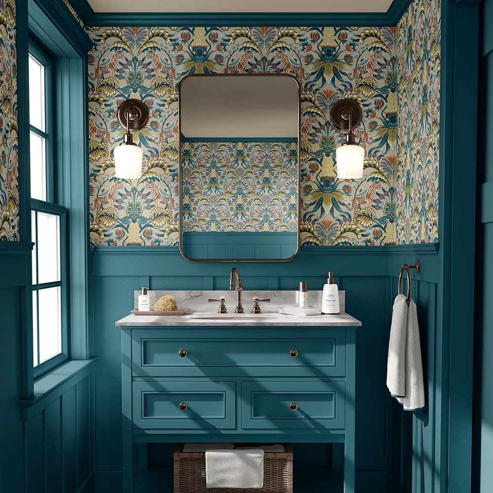 Exotic Tiger Wallpaper - Cream - The Graduate Collection