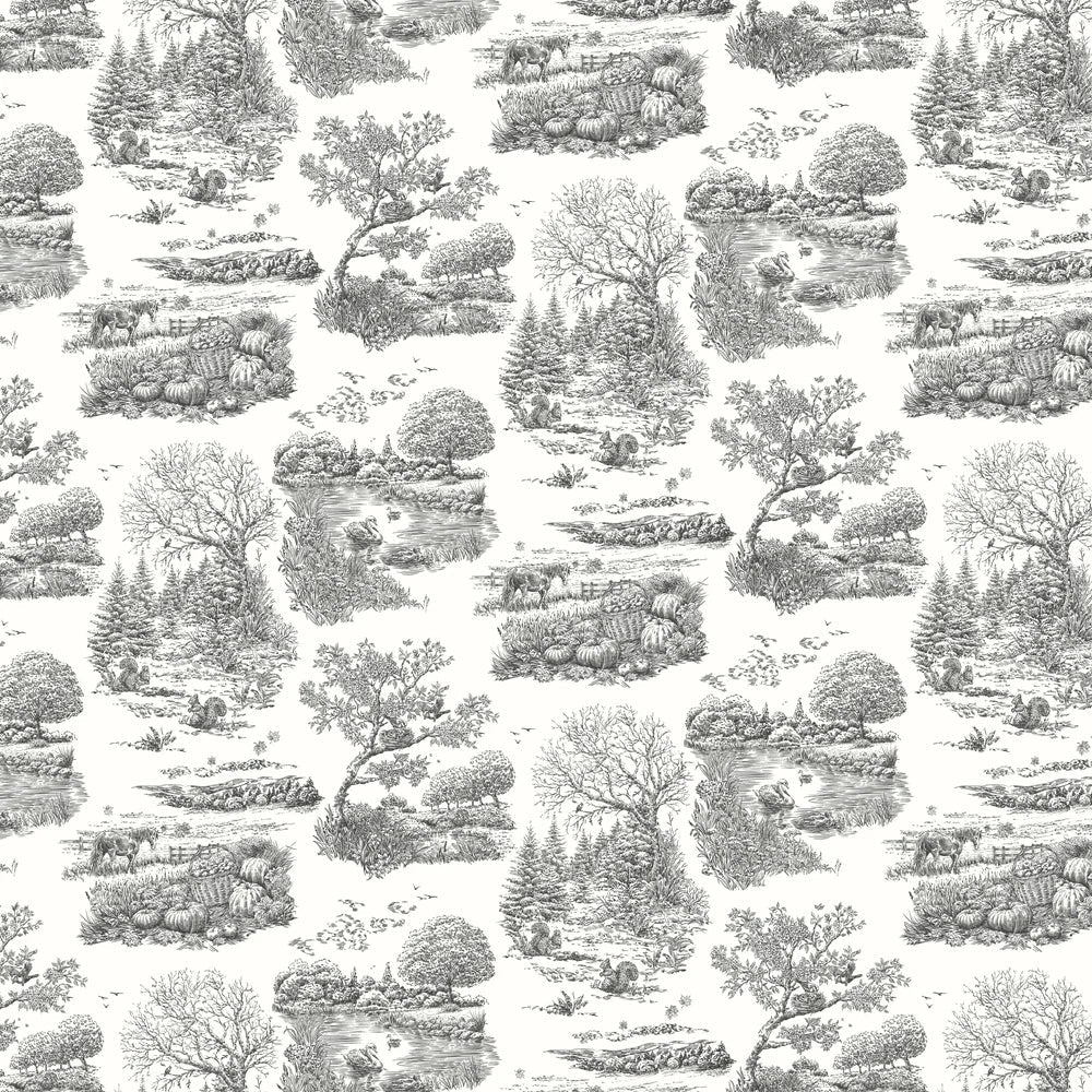 Eve Toile Wallpaper