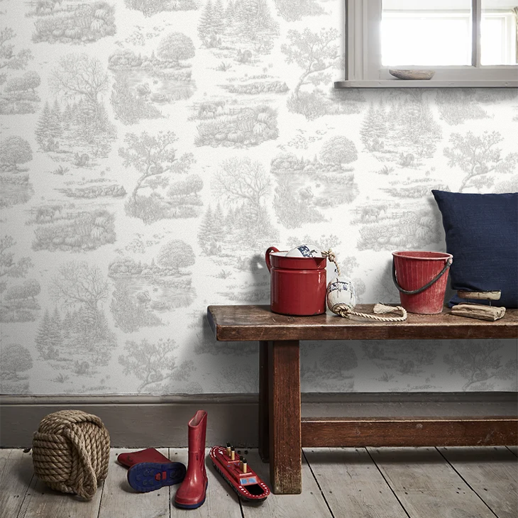 Eve Toile Wallpaper