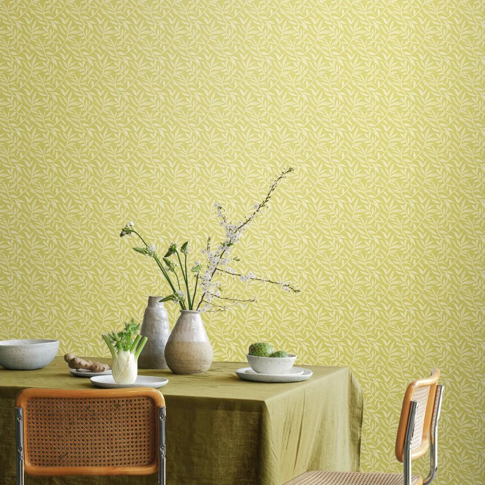 Dotty Leaf Wallpaper