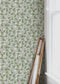 Ranunculus Floral Wallpaper - Cream & Green - Summer Gray

