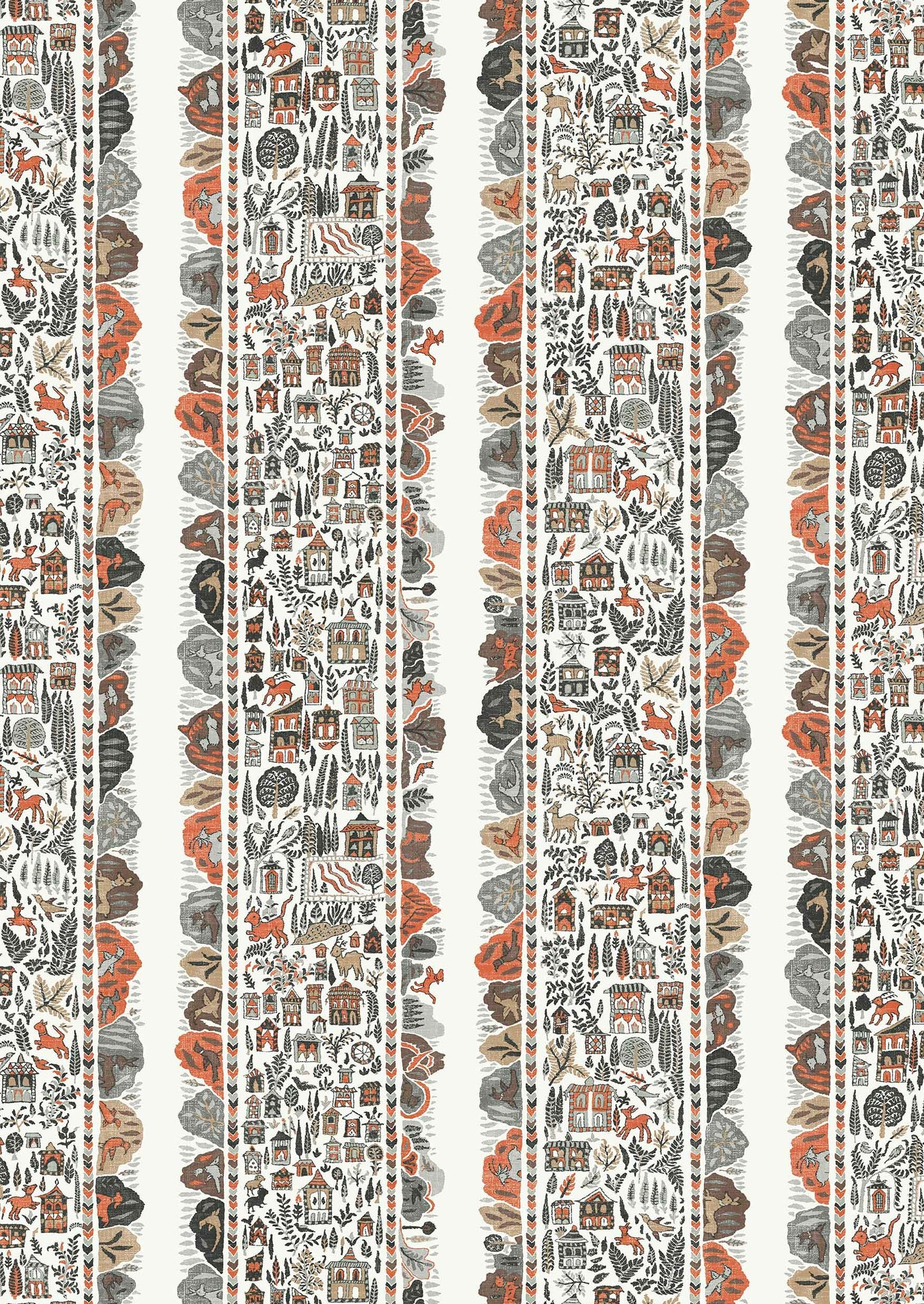 Ravi Ribbon Wallpaper  - Satsuma Soot