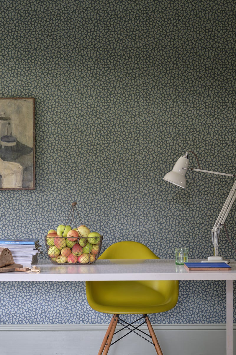 Renaissance Leaves Wallpaper - Inchyra Blue - 2911 - Farrow & Ball