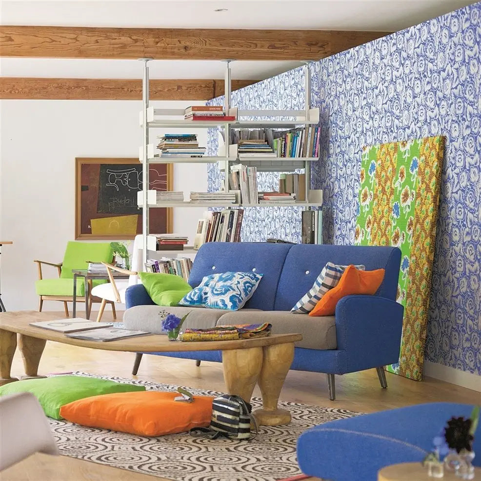 Rosario Wallpaper - Cobalt - P592/07 - Designers Guild