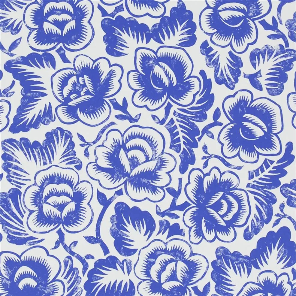 Rosario Wallpaper - Cobalt - P592/07 - Designers Guild